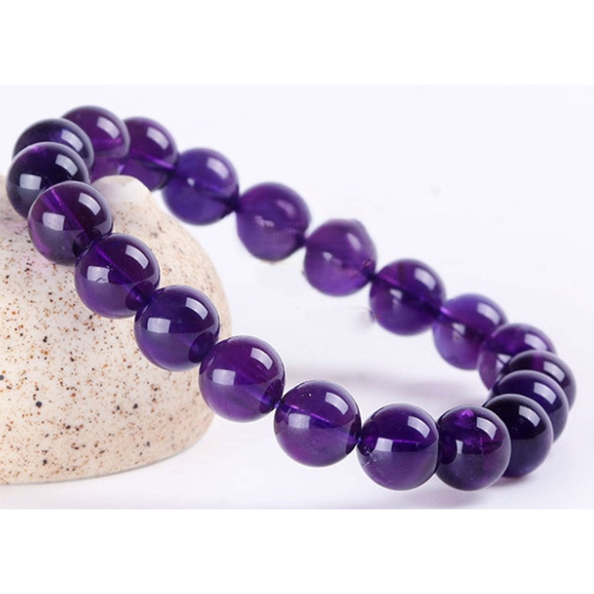 Natural Amethyst Bracelet for Women - Genuine Crystal Jewelry with Healing Energy, Dainty Design for Daily Wear