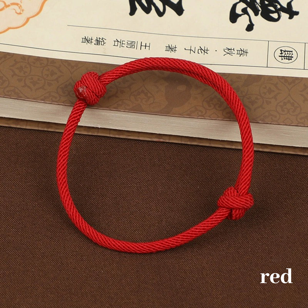 Buddha Stones Red String Jade Luck Fortune Knot Braided Couple Bracelet