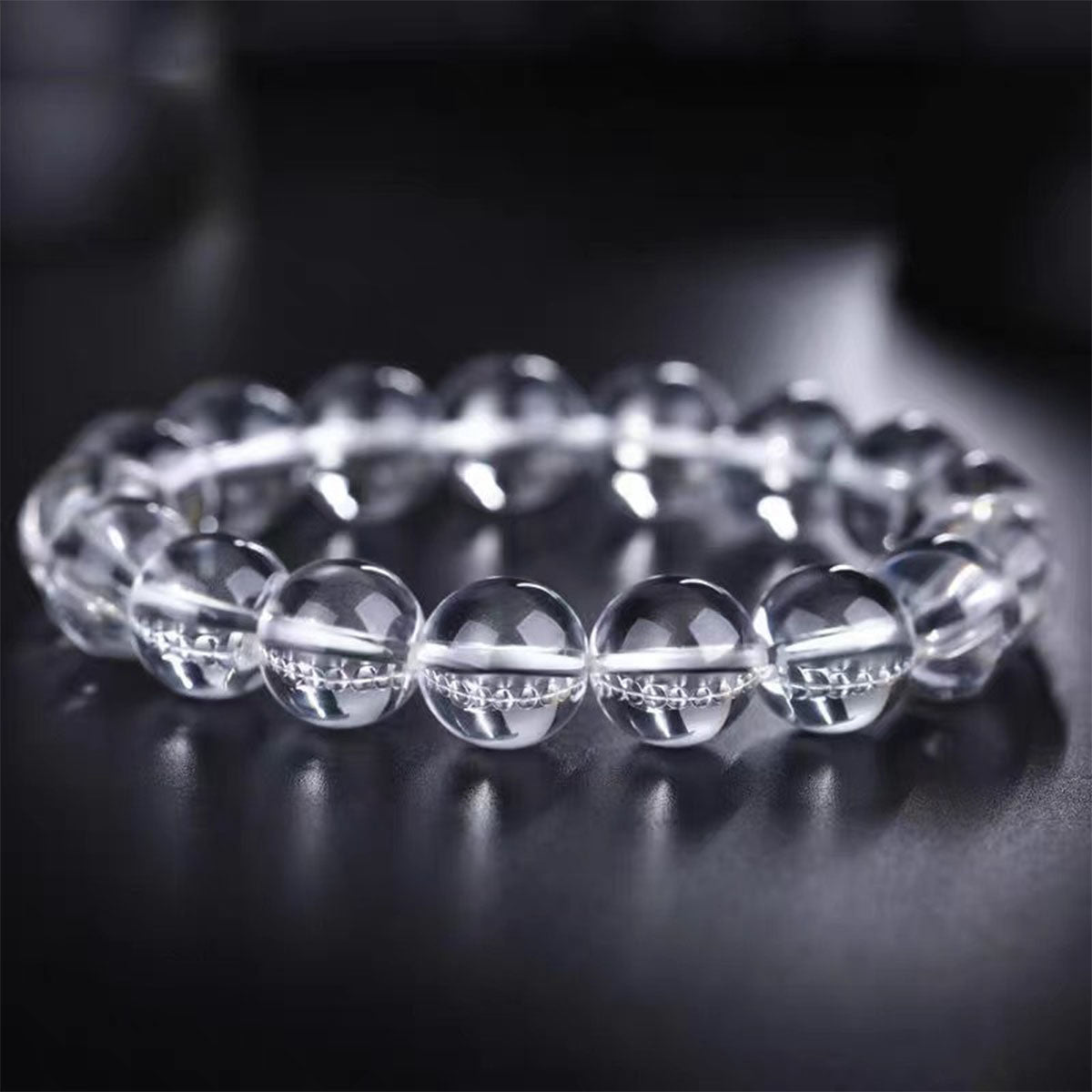 Natural Clear Quartz Bracelet - Genuine White Crystal Jewelry for Daily Wear, Promotes Clarity & Positive Energy