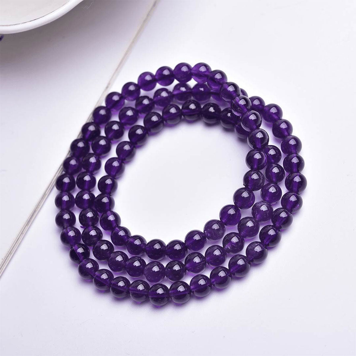 Natural Amethyst Bracelet for Women - Genuine Crystal Jewelry with Healing Energy, Dainty Design for Daily Wear