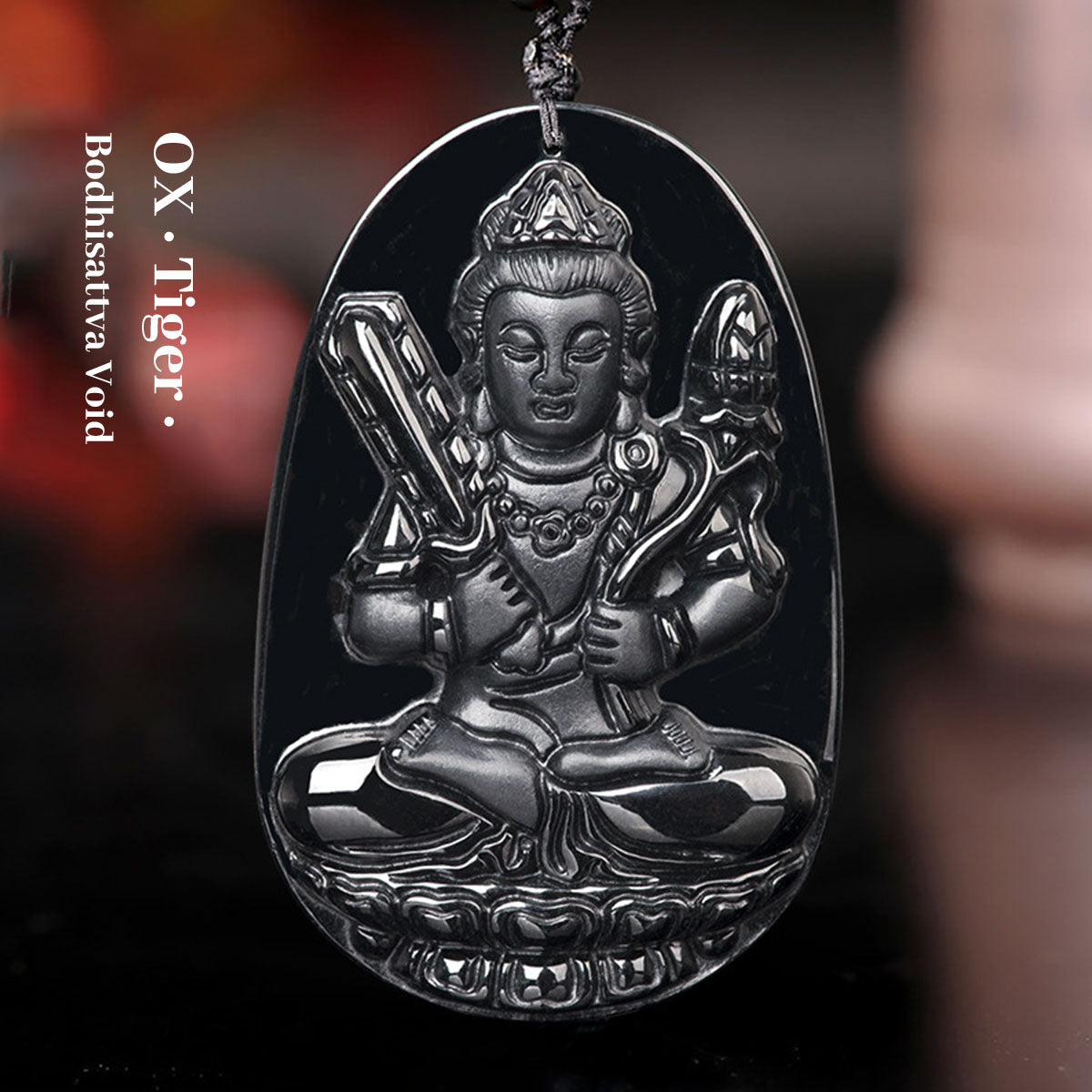 Natural Black Jade Eight Great Guardian Gods Pendant - Authentic Feng Shui Amulet for Protection & Blessing
