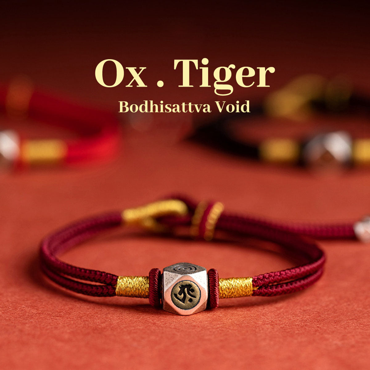 2 Chinese Zodiac Red String Bracelet - Adjustable Charm Bracelet for Daily Wear