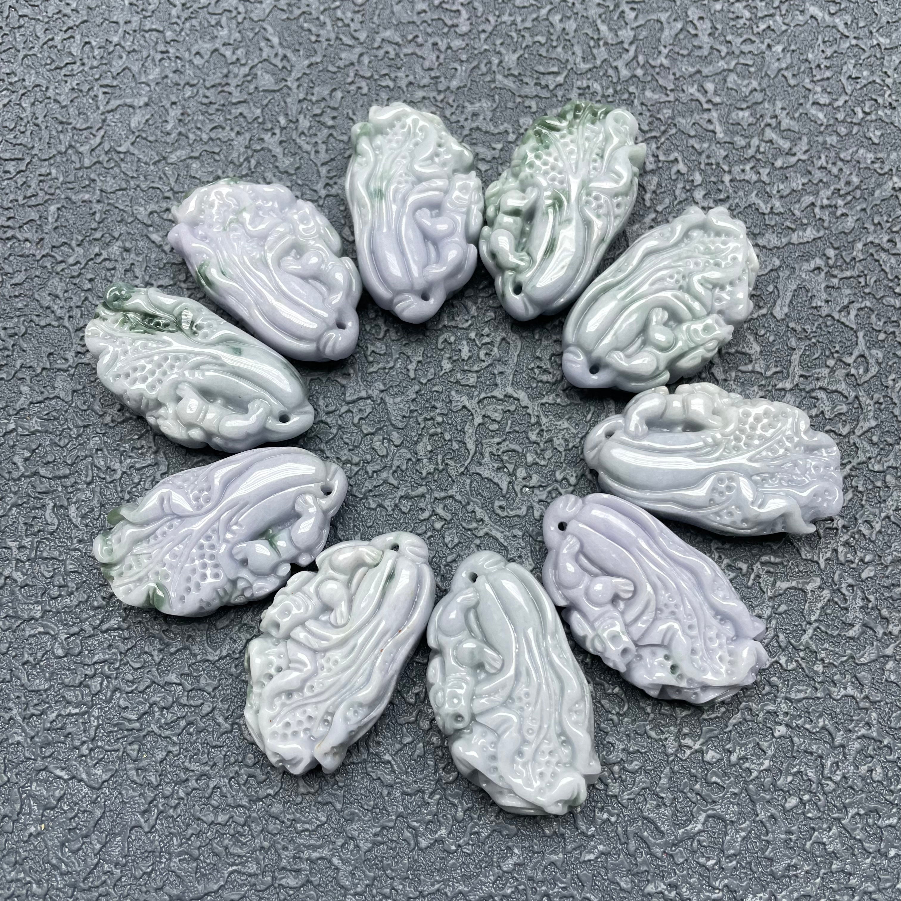 Jade cabbage pendants
