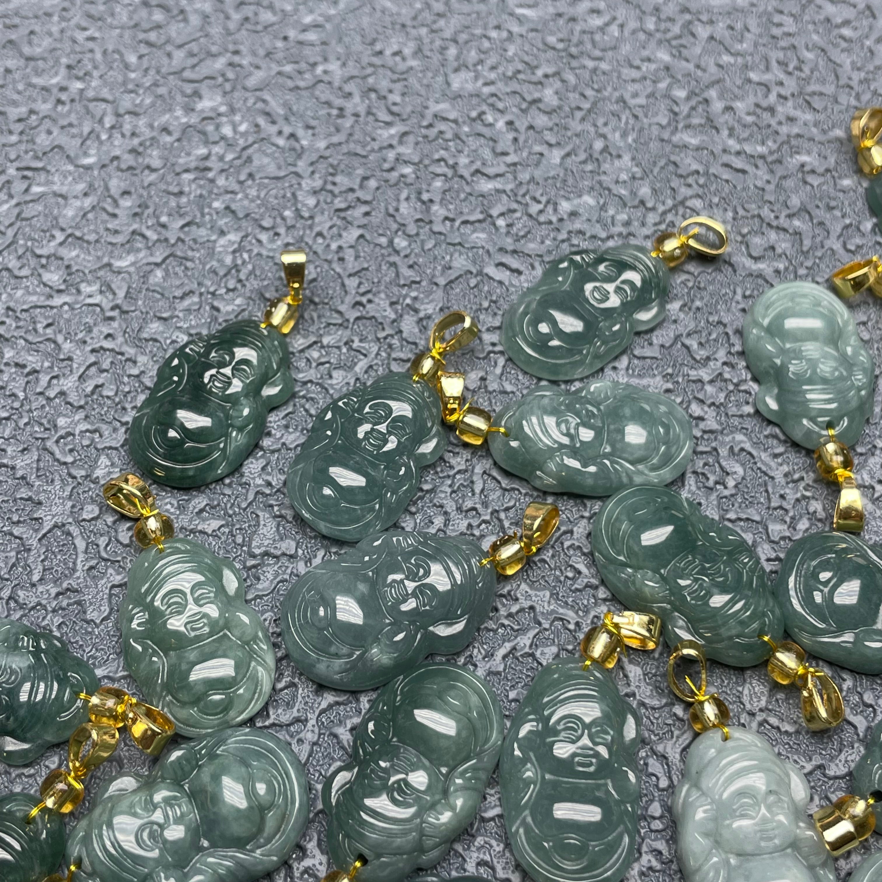 Jade Buddha charm