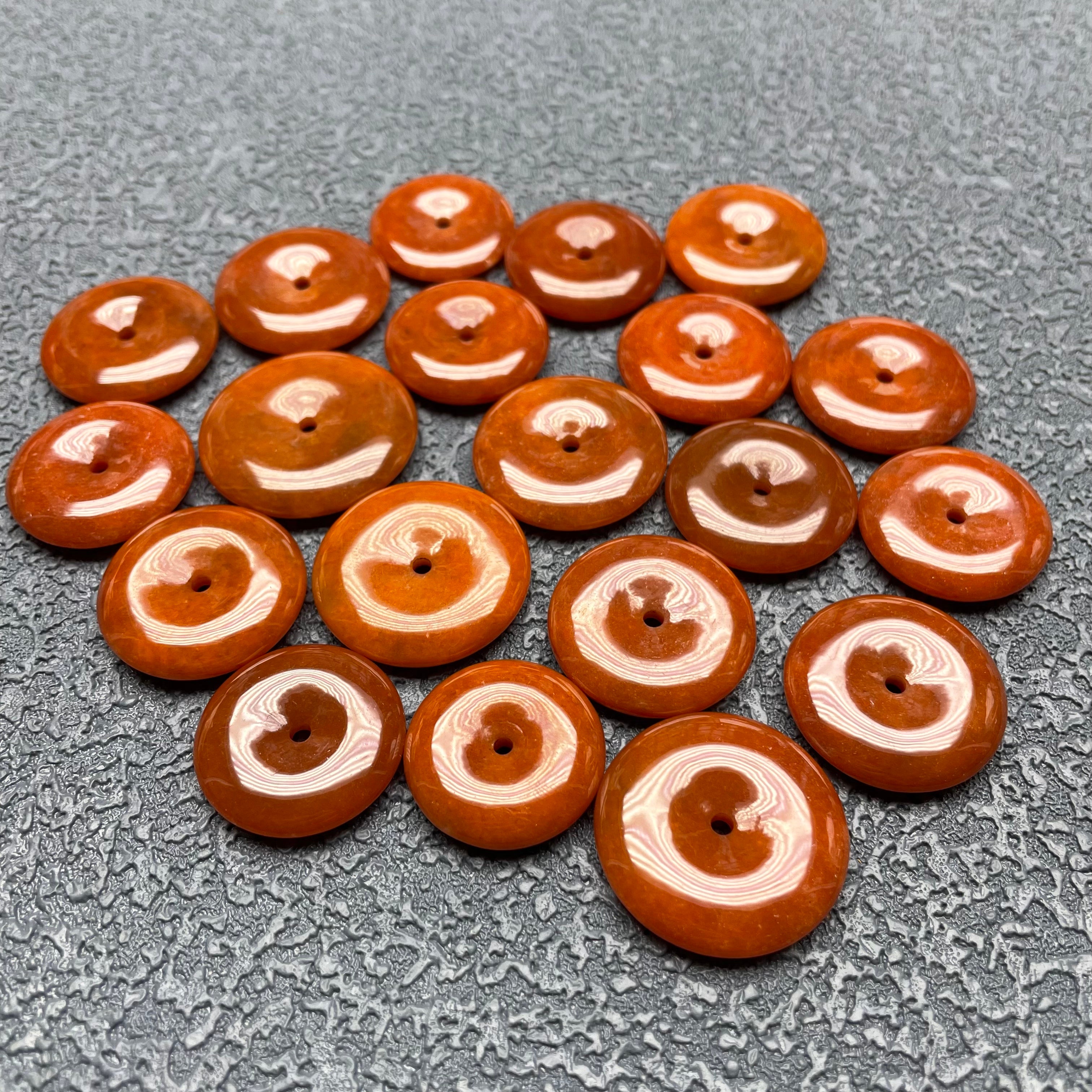 Red jade peace charm