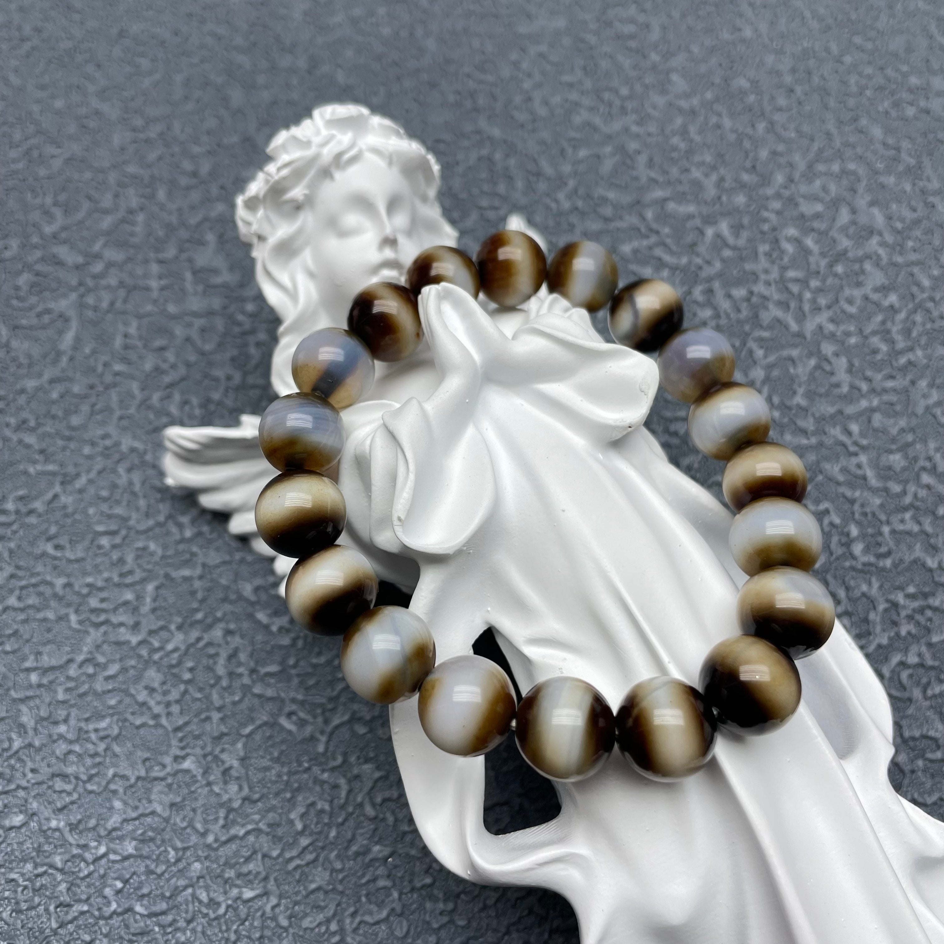 Money bowl agate bracelet