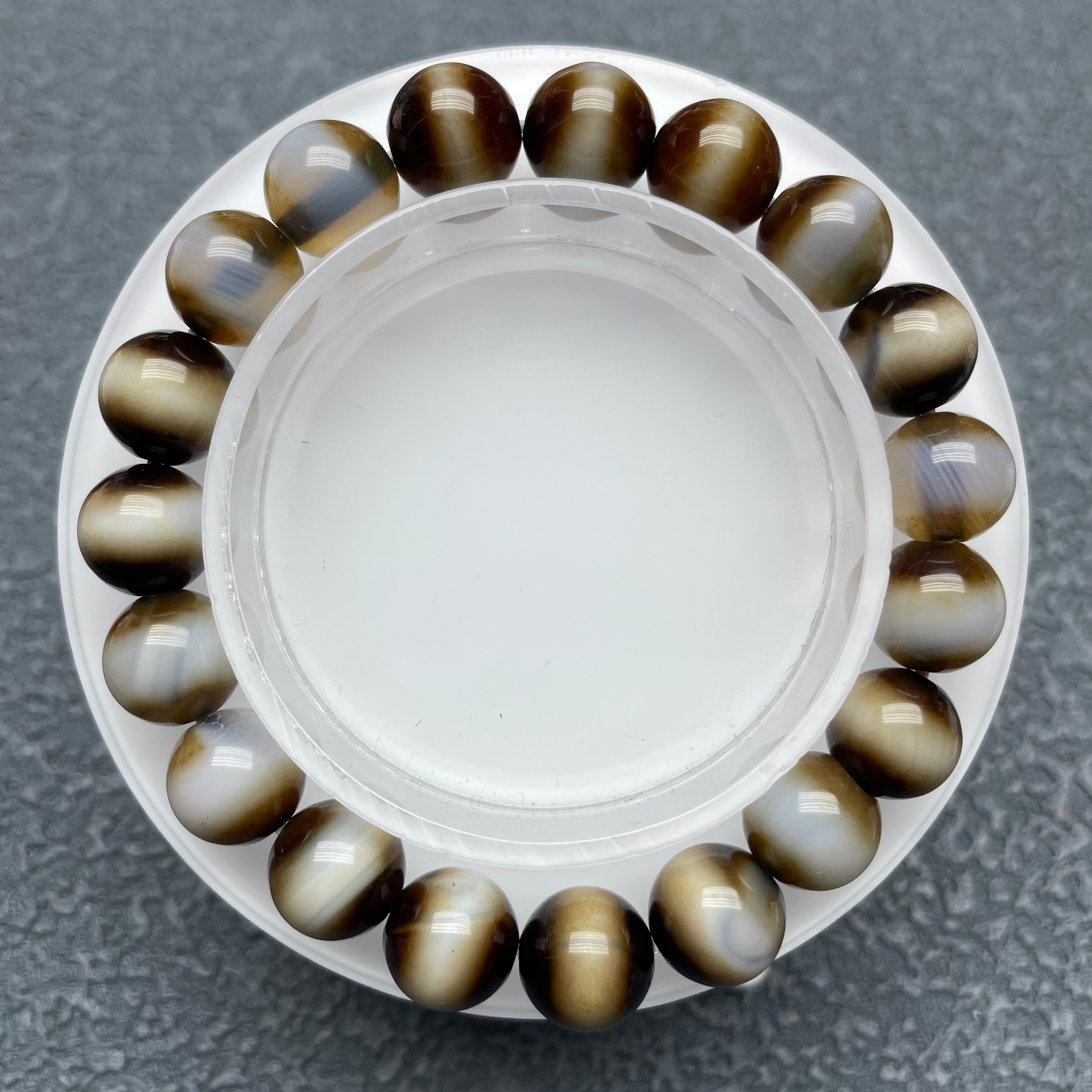 Money bowl agate bracelet
