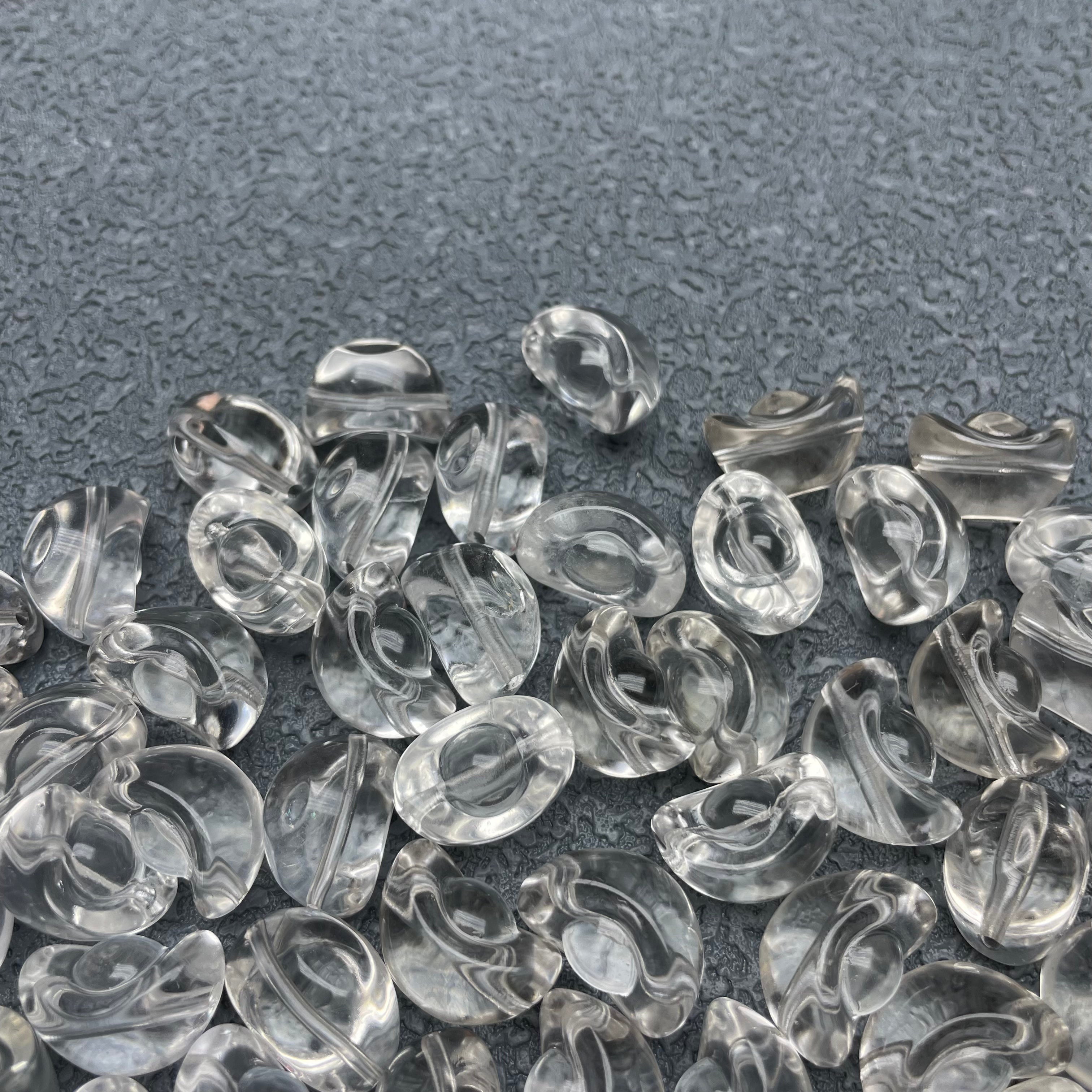 Clear quartz ingot charm