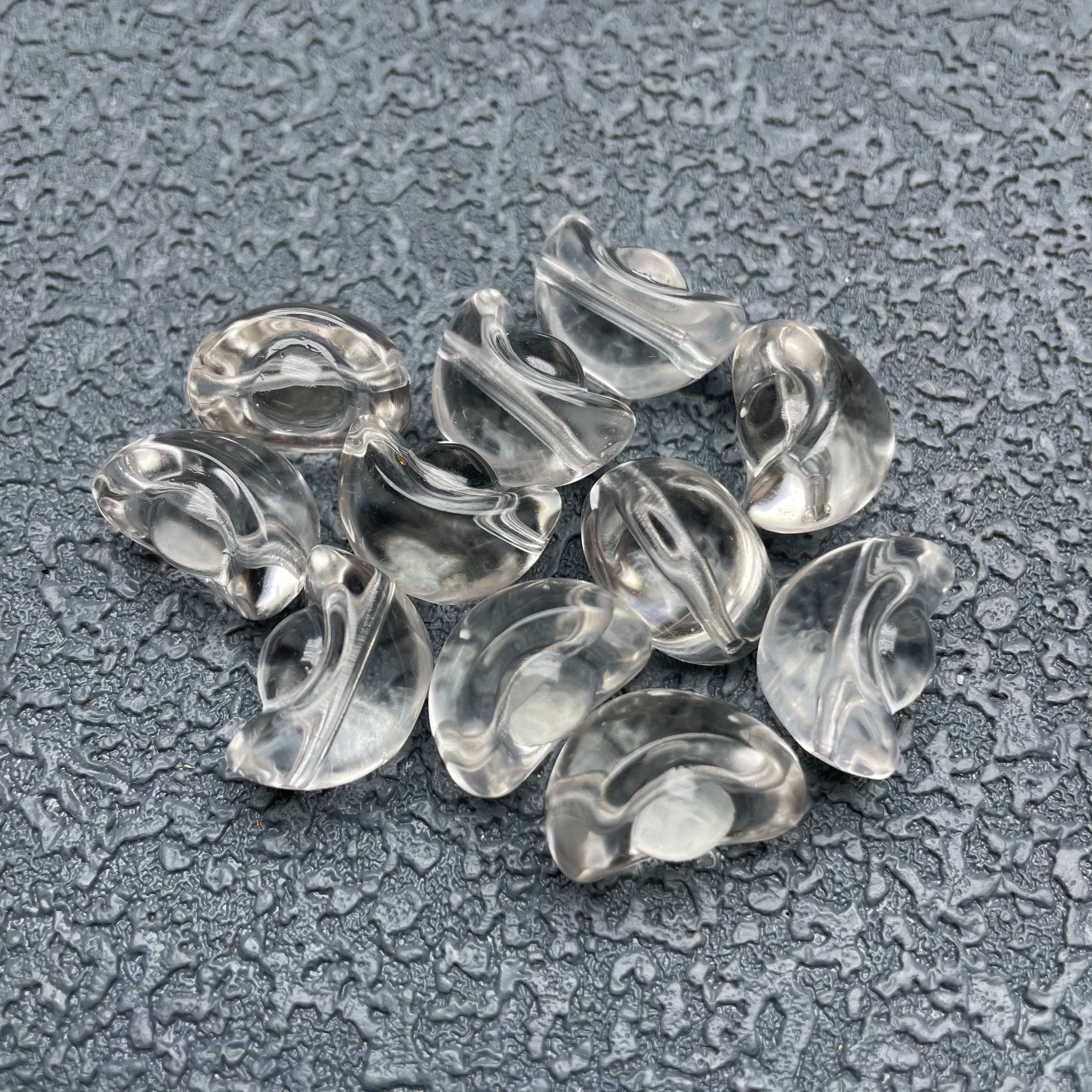 Clear quartz ingot charm