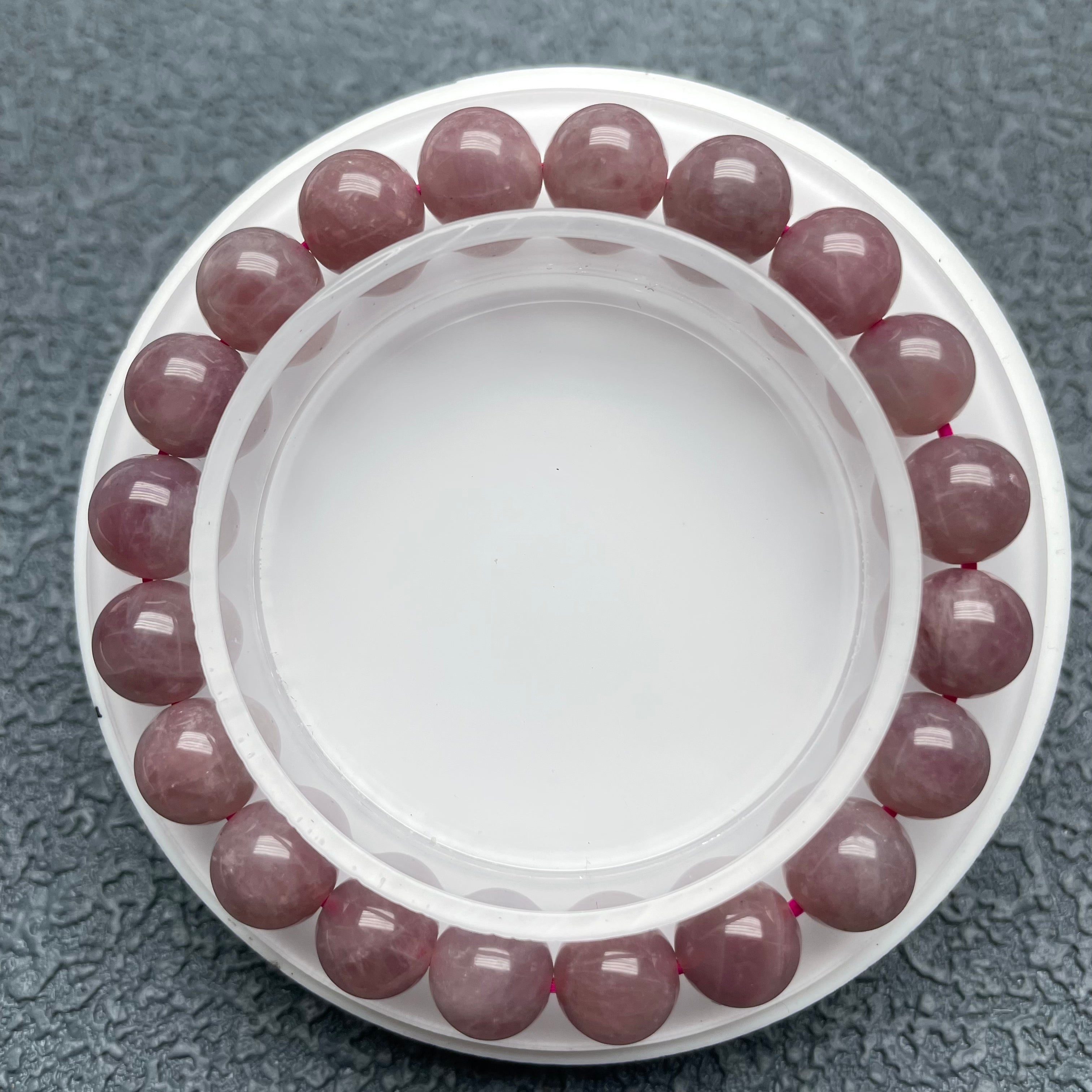 Purple rose quartz bracelet