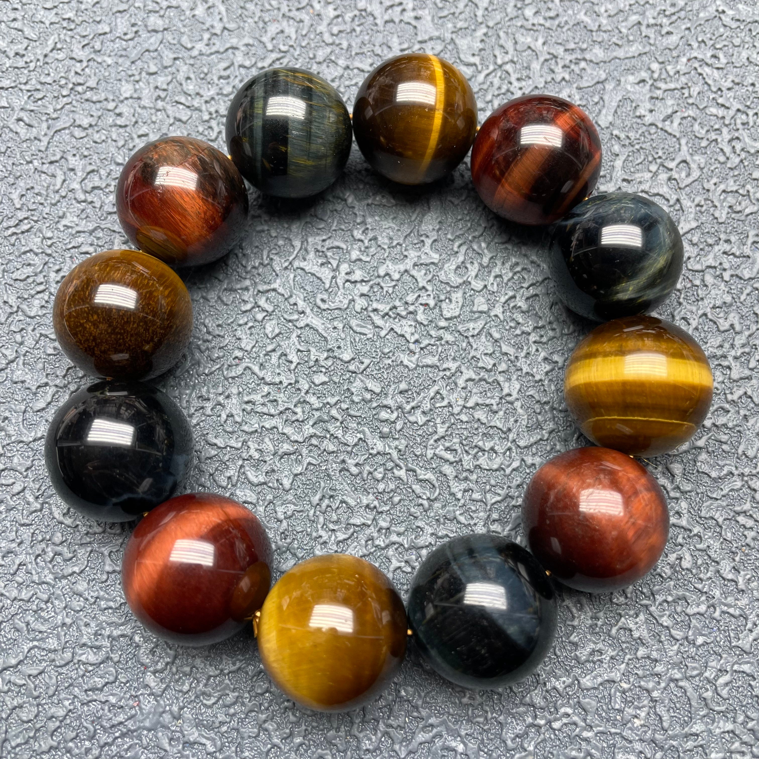 Colorful tiger eye bracelet