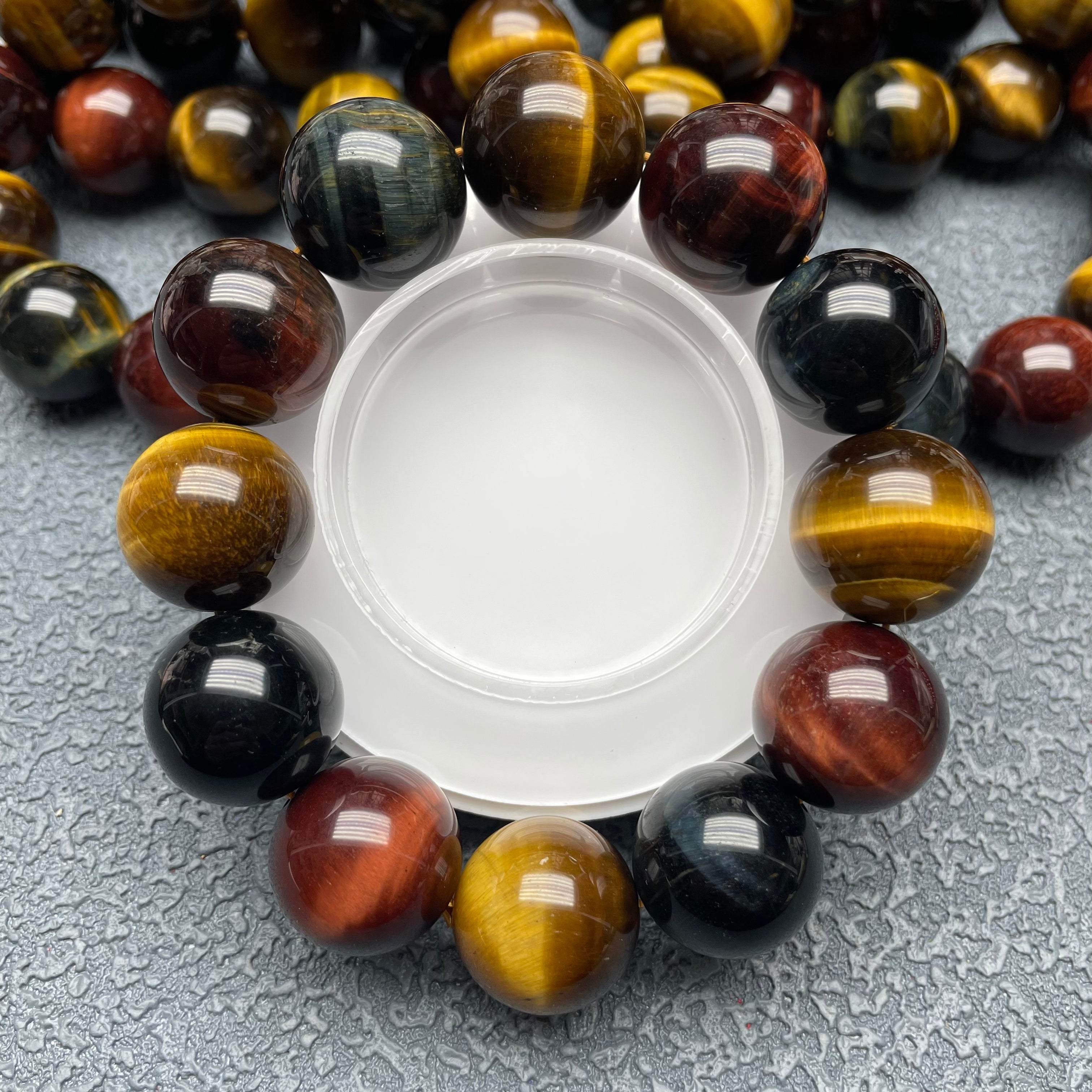Colorful tiger eye bracelet