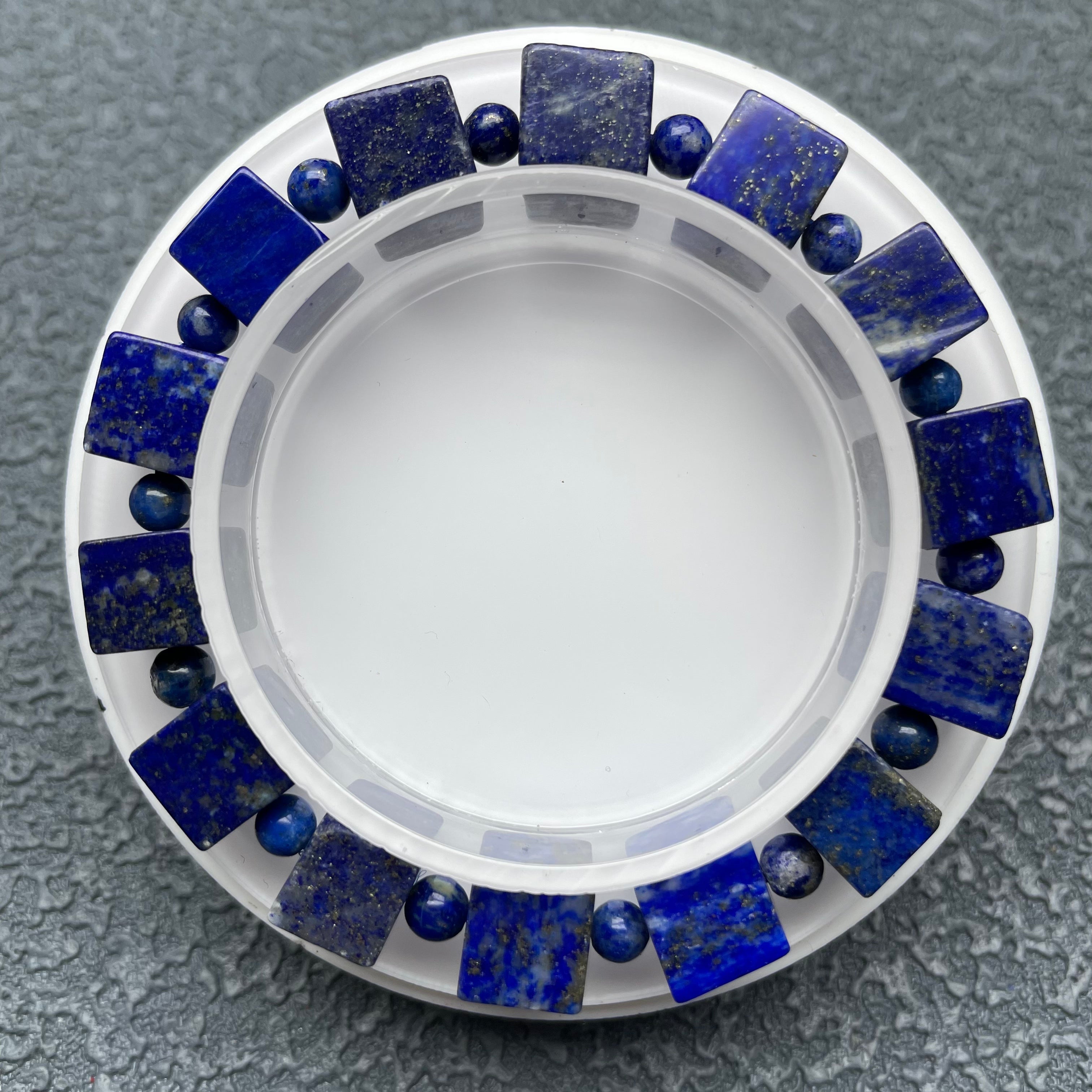 Lapis Lazuli Cube Bracelet