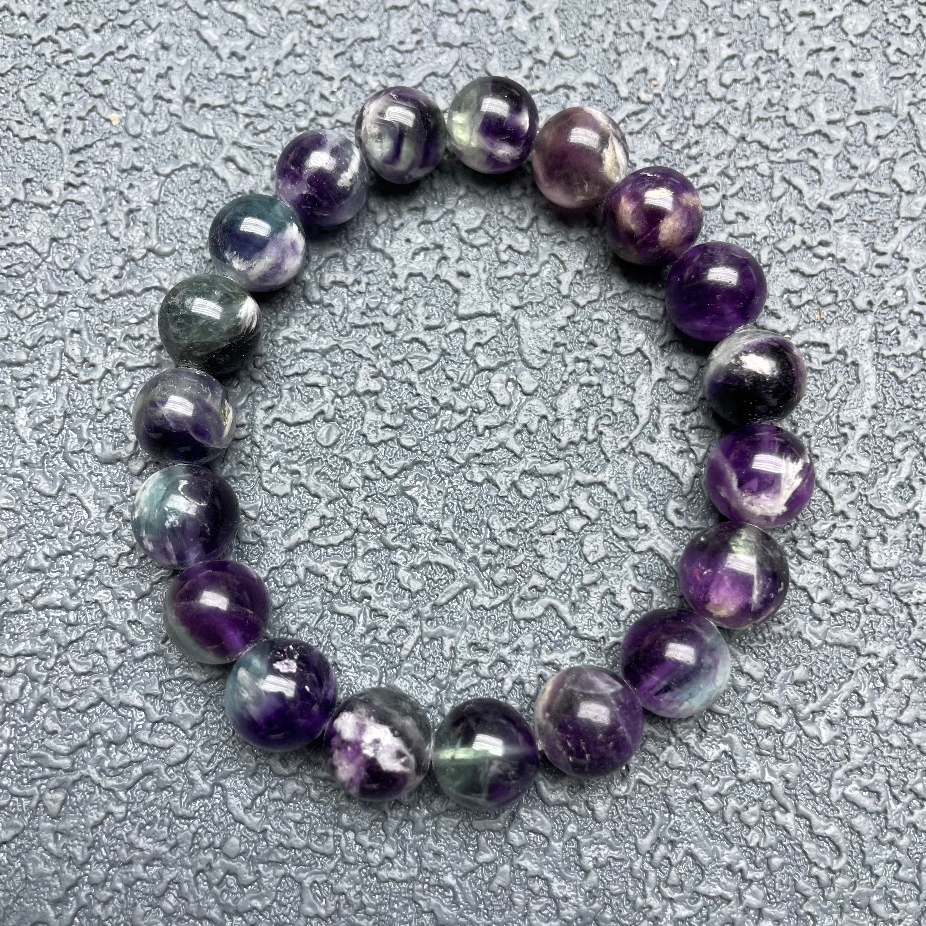 Silk fluorite bracelet