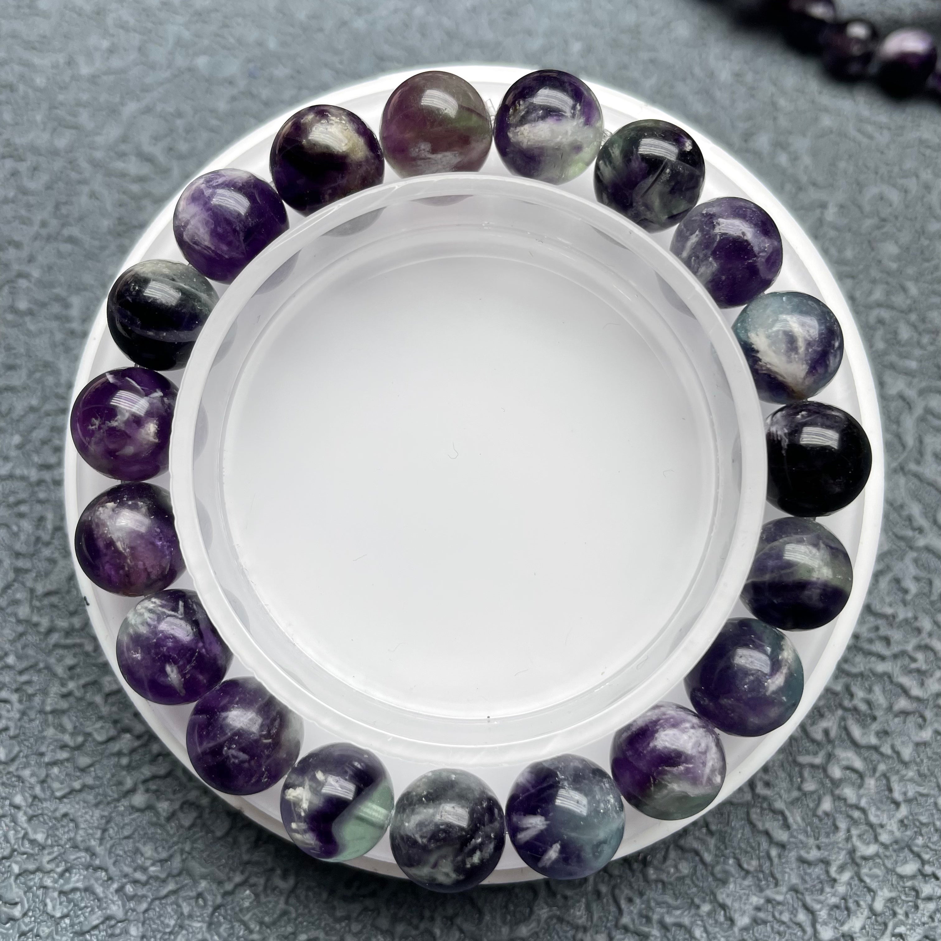 Silk fluorite bracelet