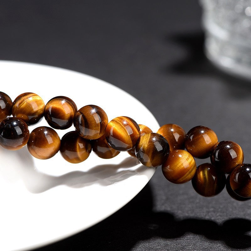 Yellow tiger eye long strands