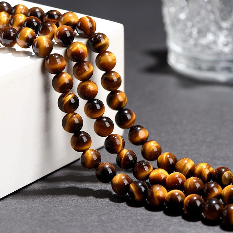 Yellow tiger eye long strands