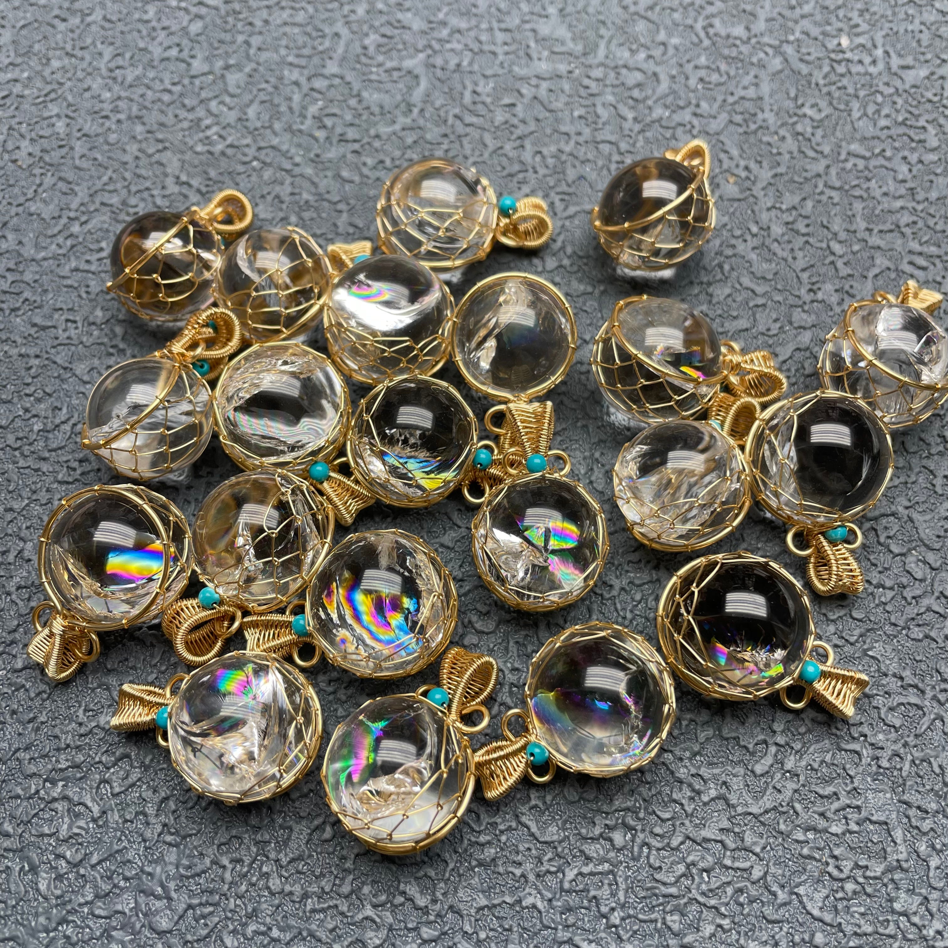 Clear Quartz Sphere Pendant