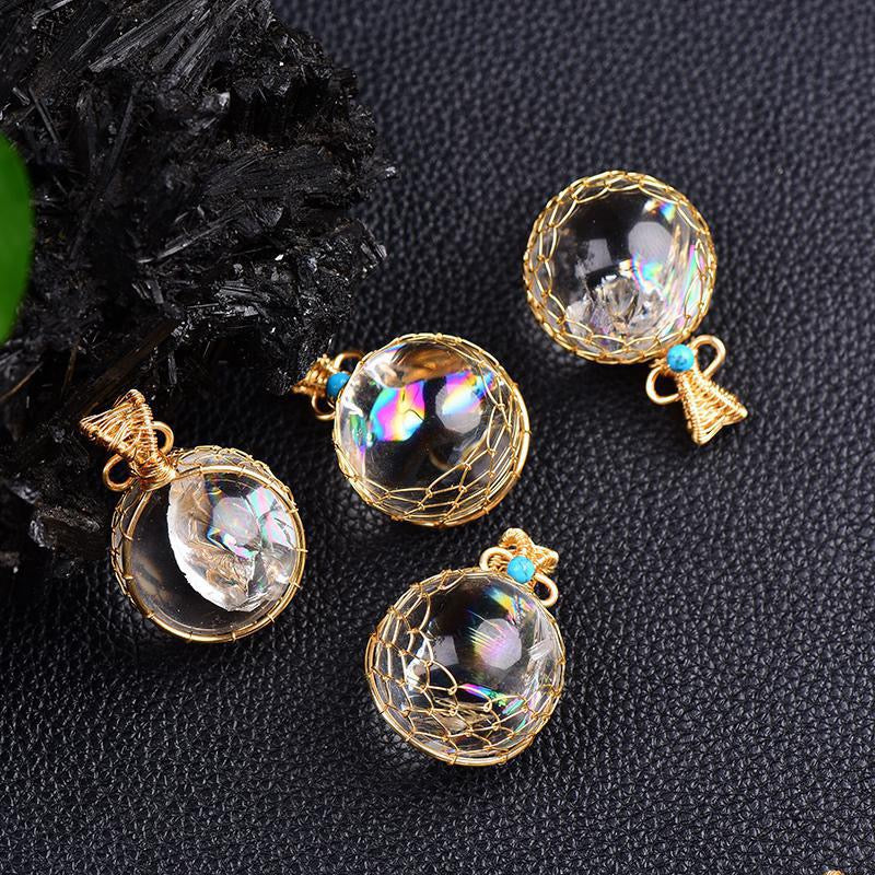 Clear Quartz Sphere Pendant