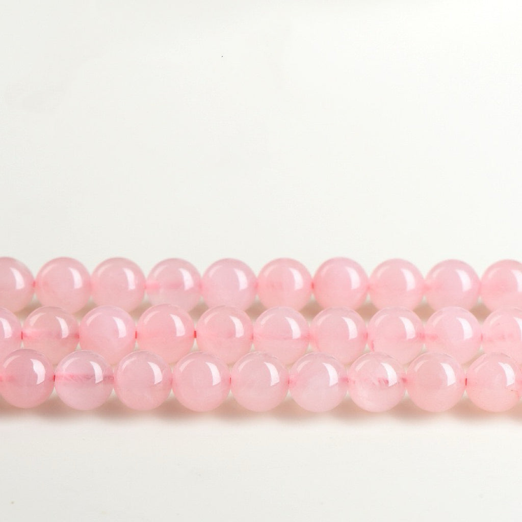 Rose quartz long strands