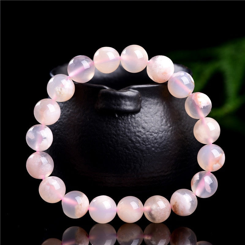 Flower agate bracelet