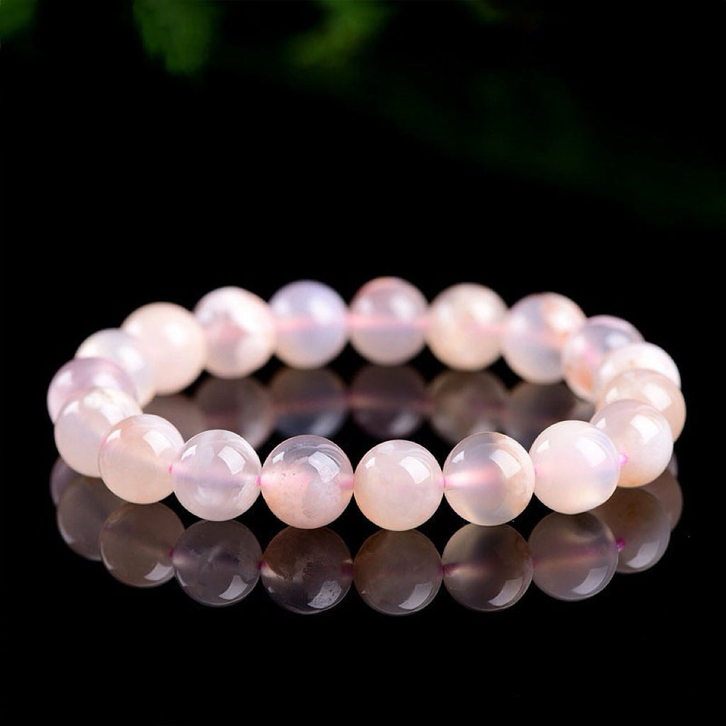 Flower agate bracelet