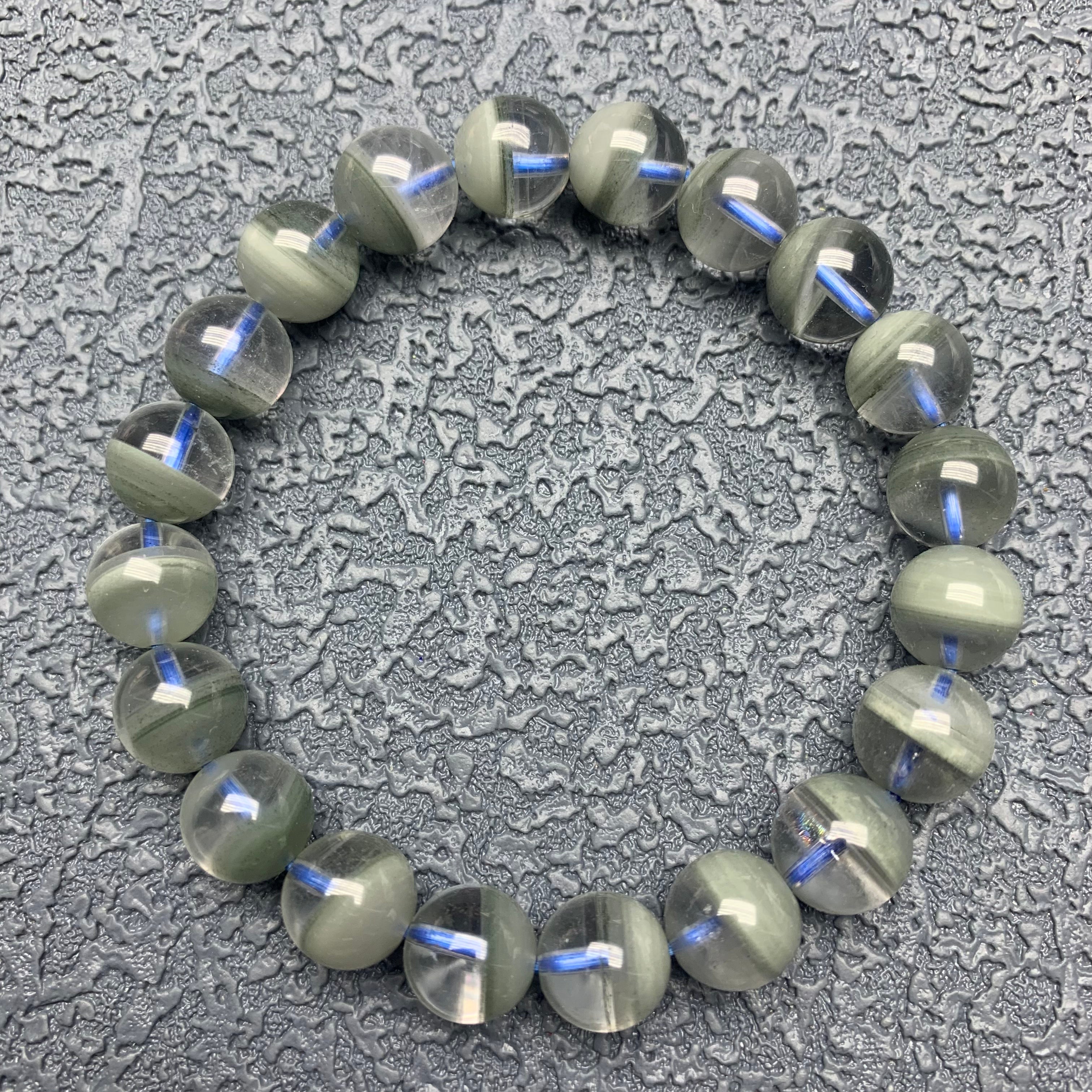 Green garden quartz money bowl bracelet