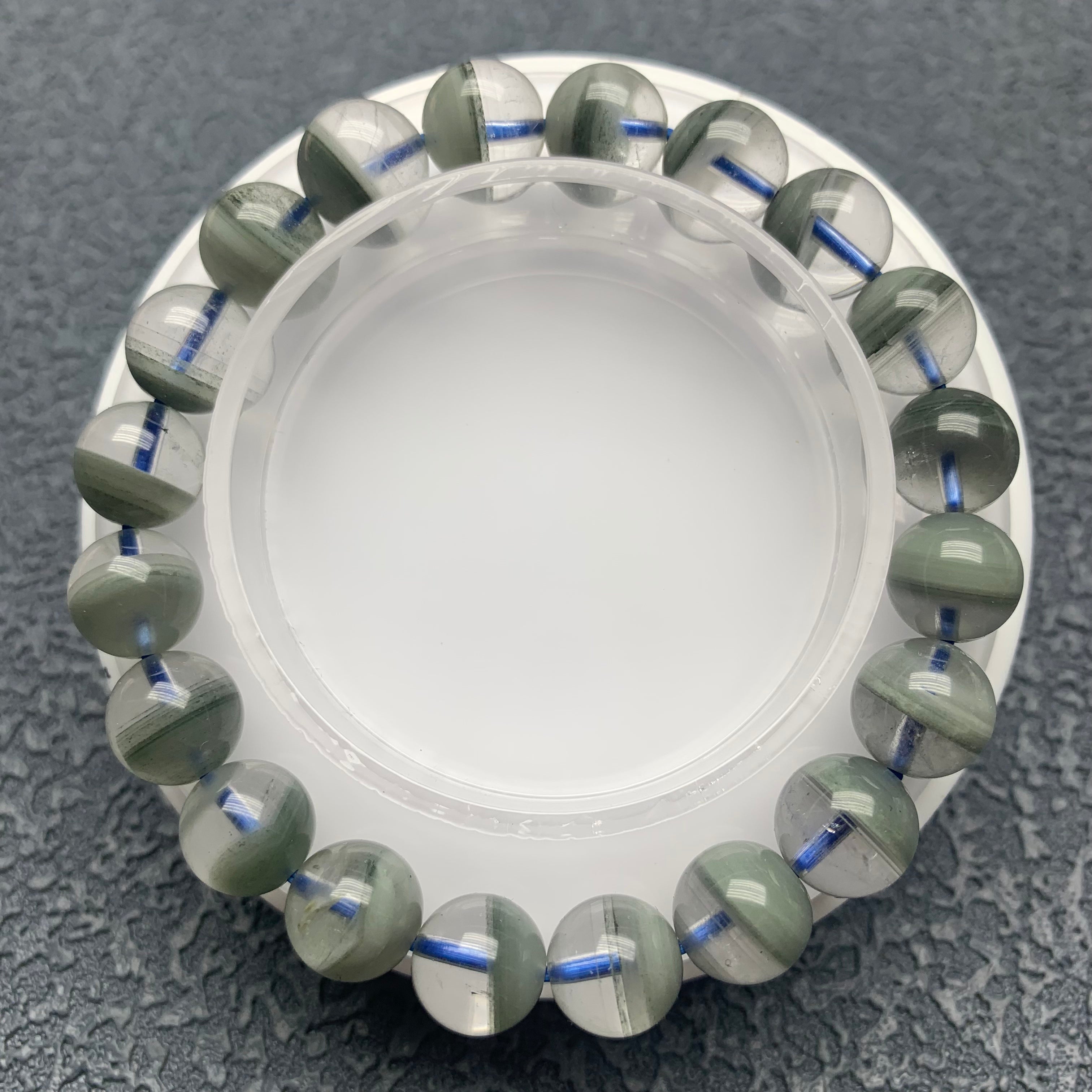 Green garden quartz money bowl bracelet