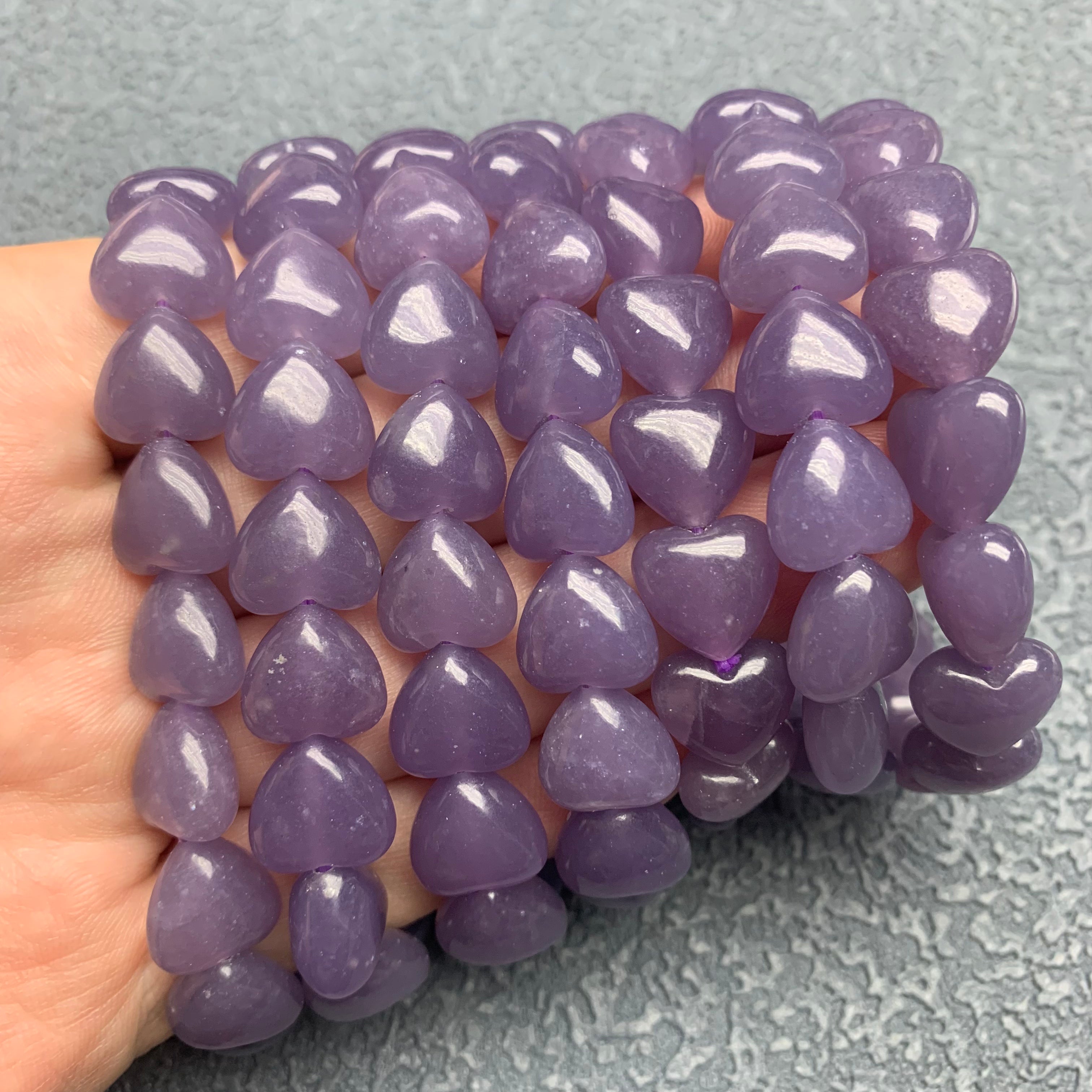 Purple mica bracelet