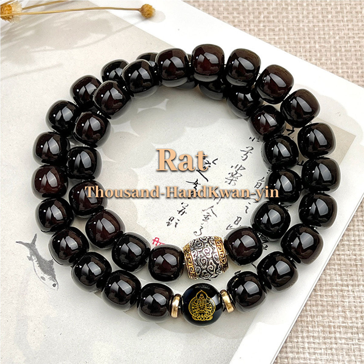 Bodhi Seed Double-Layer Bracelet - Handmade Spiritual Jewelry for Calm & Mindfulness