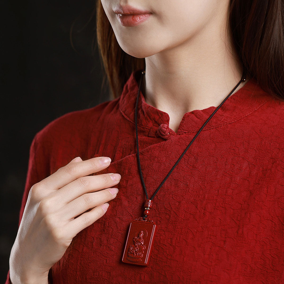 Zodiac Animal Pendants - Cinnabar Stone | 12 Chinese Zodiac Symbol Jewelry