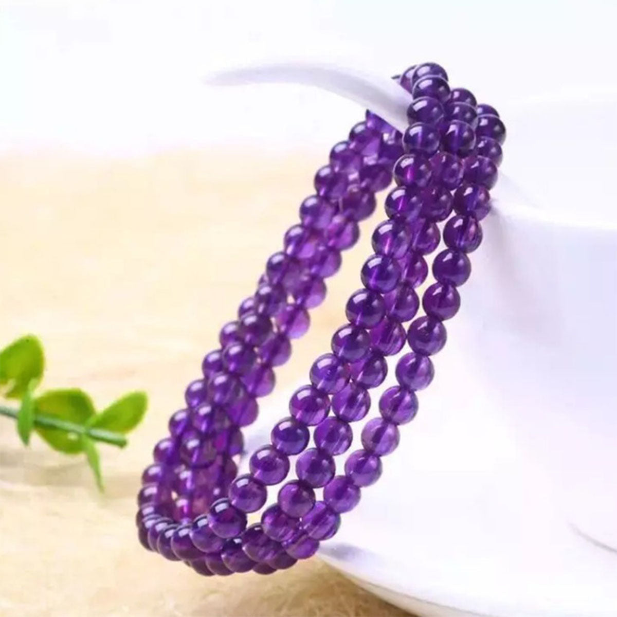 Natural Amethyst Bracelet for Women - Genuine Crystal Jewelry with Healing Energy, Dainty Design for Daily Wear