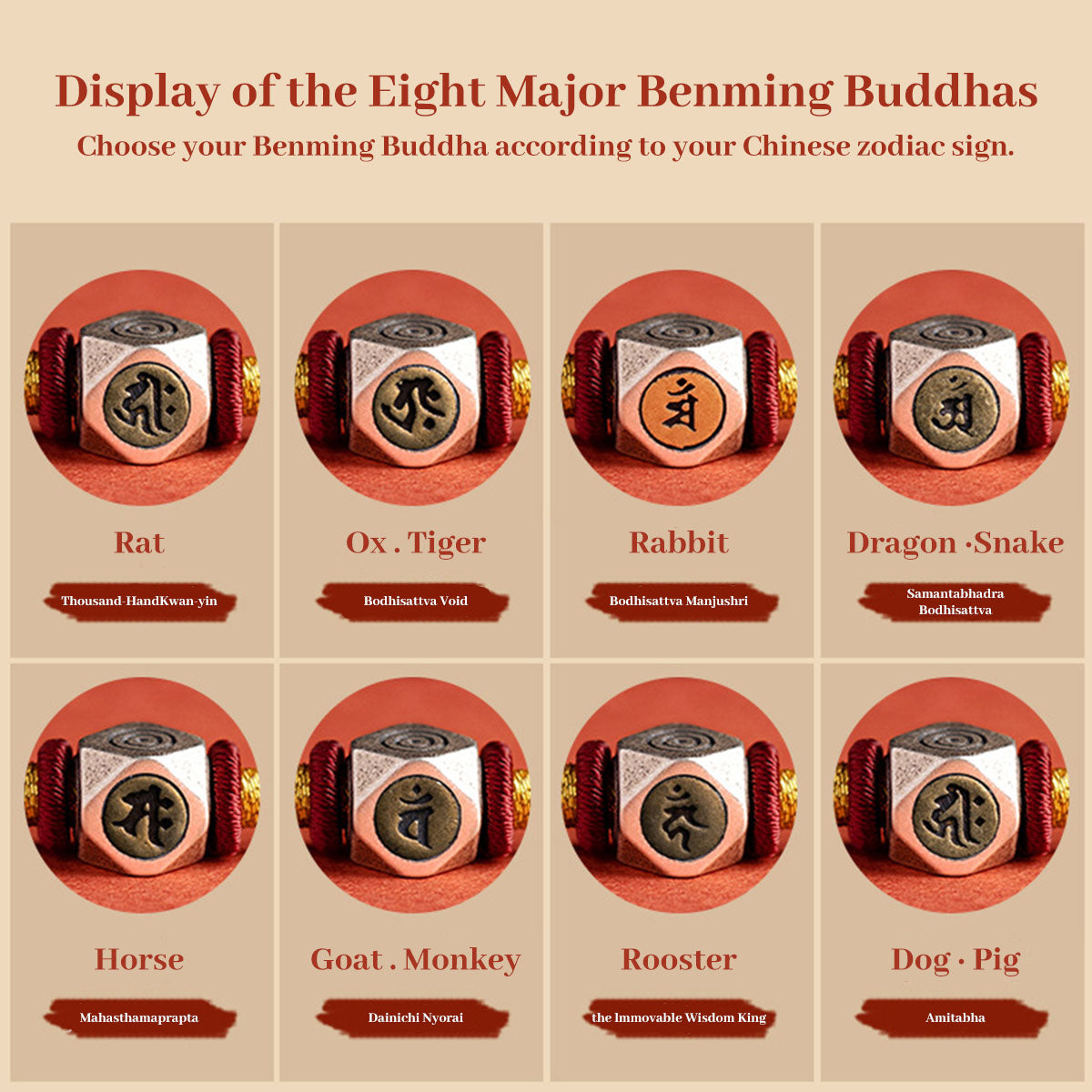 2 Chinese Zodiac Red String Bracelet - Adjustable Charm Bracelet for Daily Wear