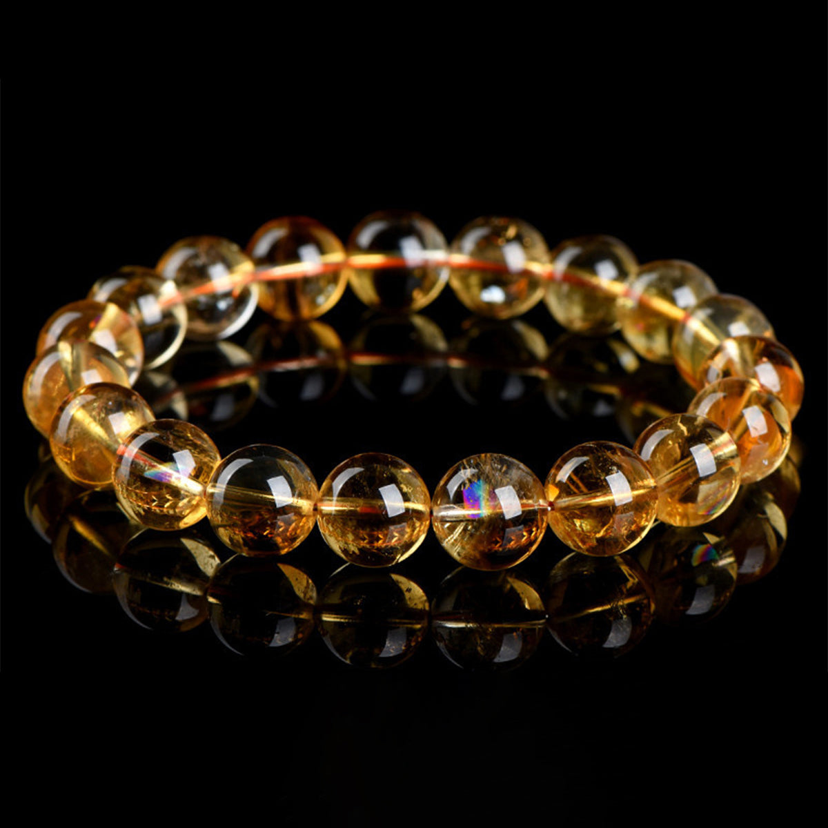 Natural Citrine Bracelet - Handmade Gemstone Jewelry for Positive Energy & Abundance