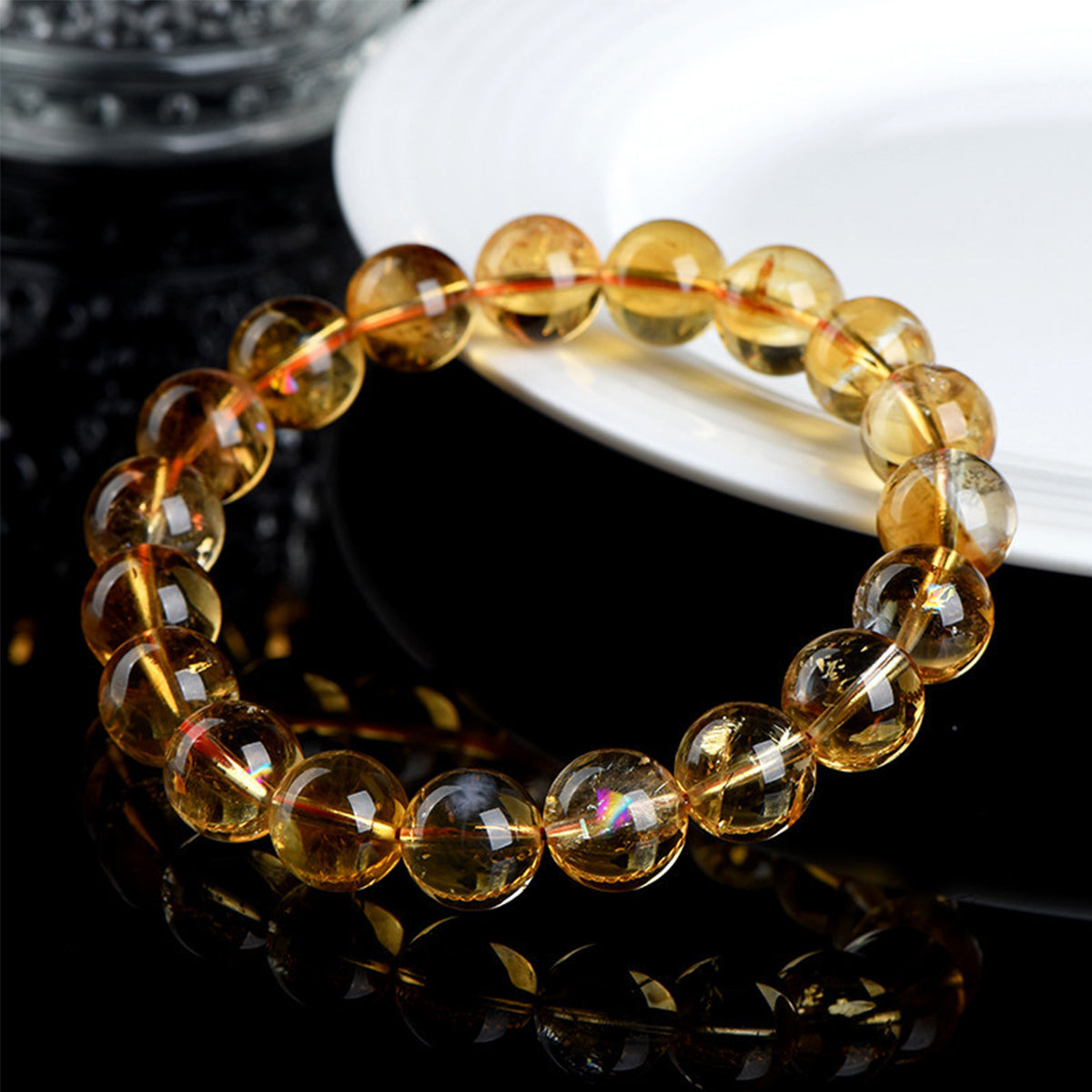 Natural Citrine Bracelet - Handmade Gemstone Jewelry for Positive Energy & Abundance