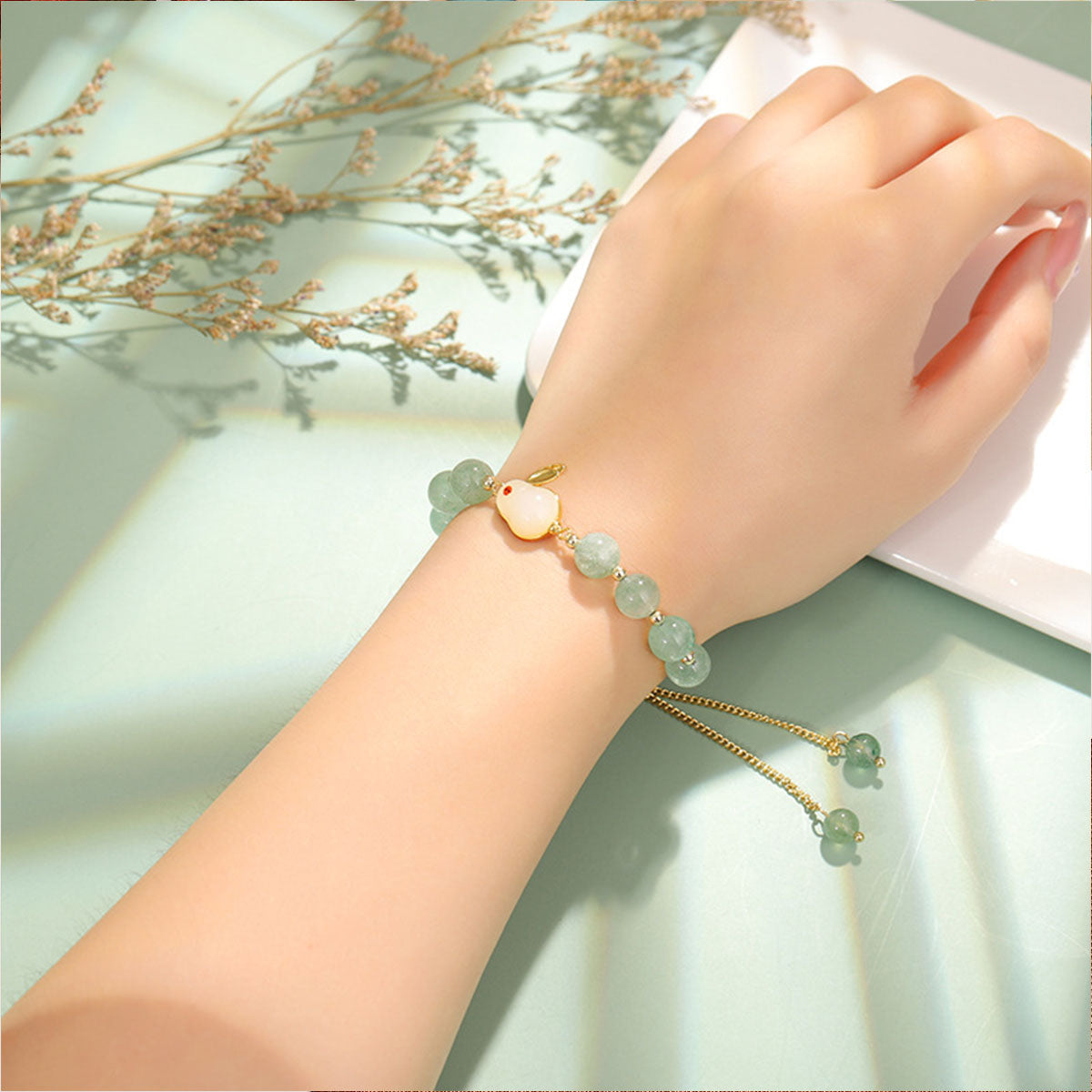 Little Rabbit Crystal Bracelet - Dainty Handmade Design, Cute Animal-Themed Jewelry for Women