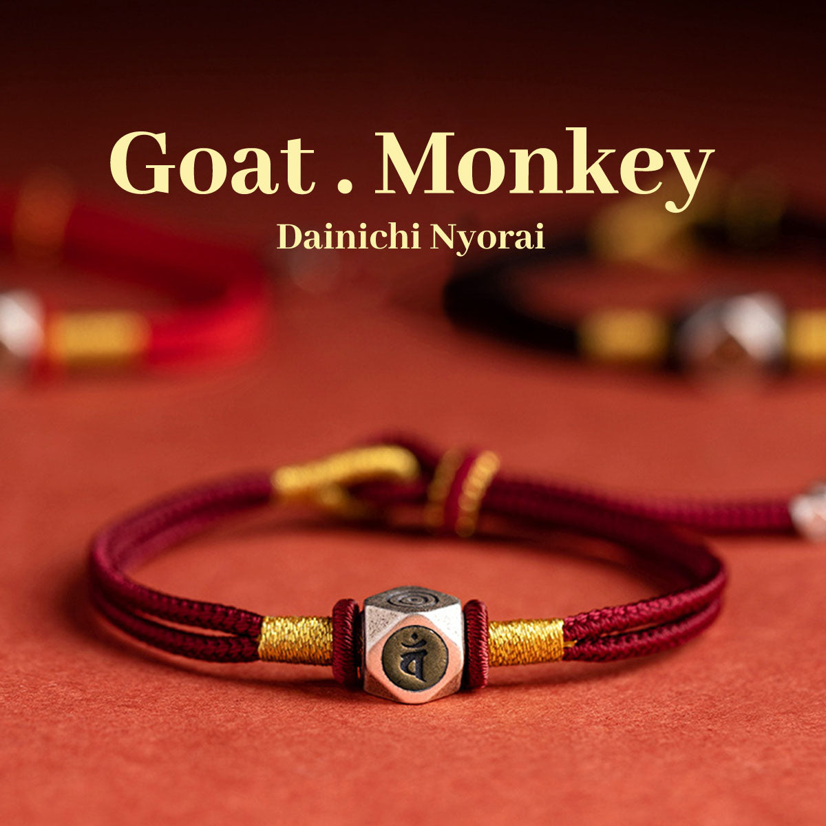 2 Chinese Zodiac Red String Bracelet - Adjustable Charm Bracelet for Daily Wear
