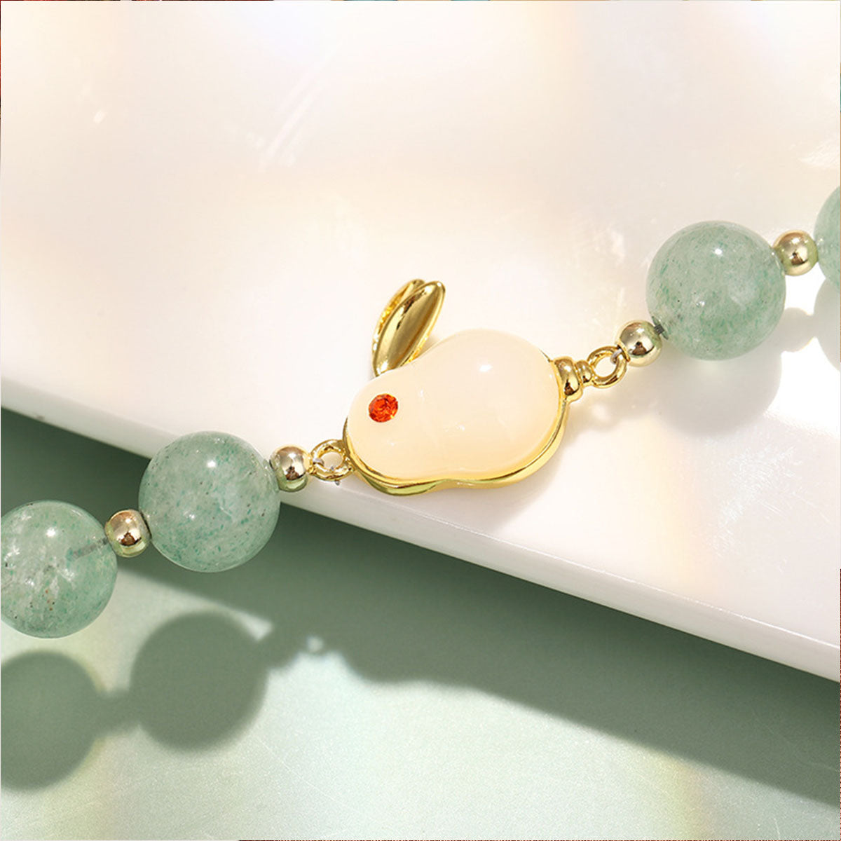 Little Rabbit Crystal Bracelet - Dainty Handmade Design, Cute Animal-Themed Jewelry for Women