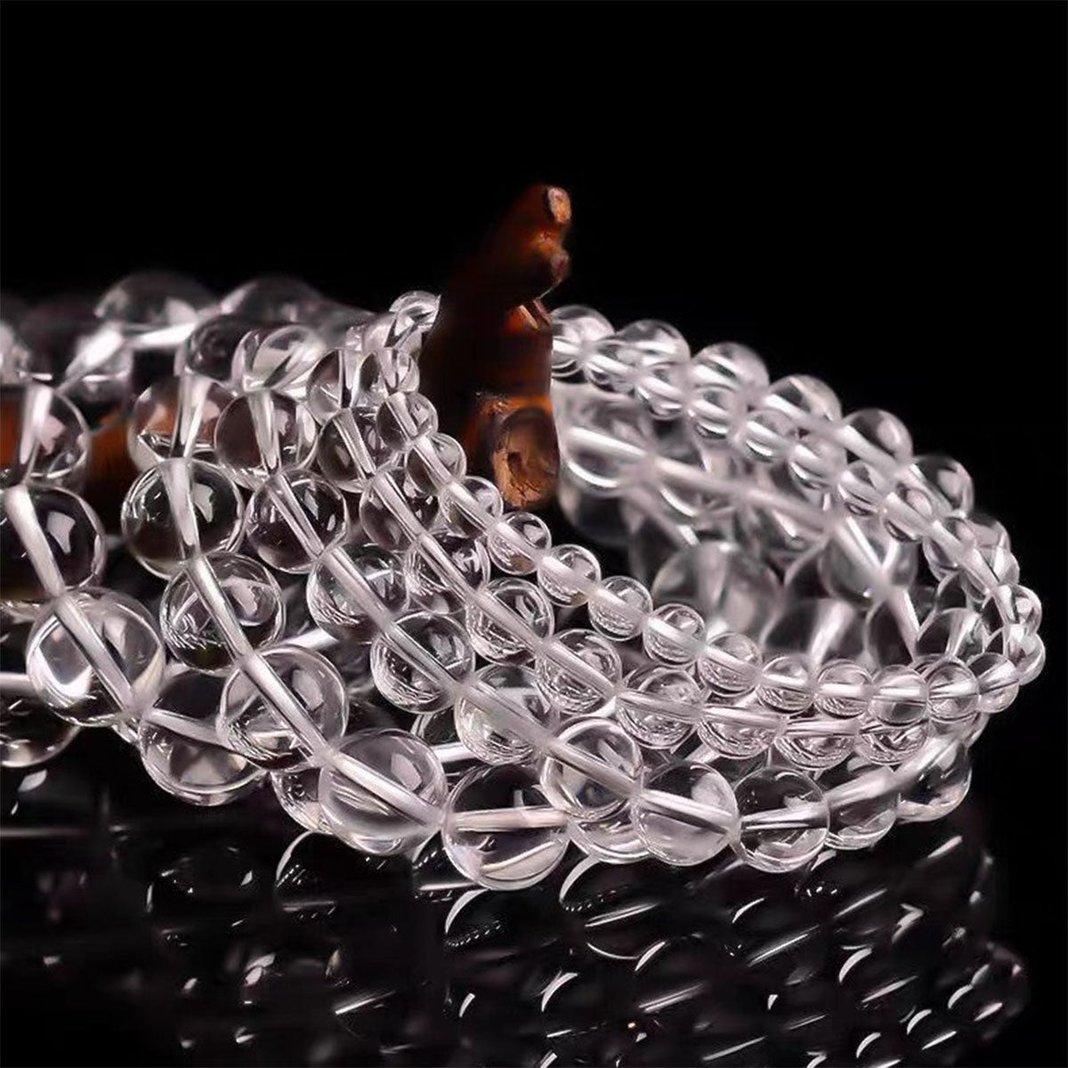 Natural Clear Quartz Bracelet - Genuine White Crystal Jewelry for Daily Wear, Promotes Clarity & Positive Energy