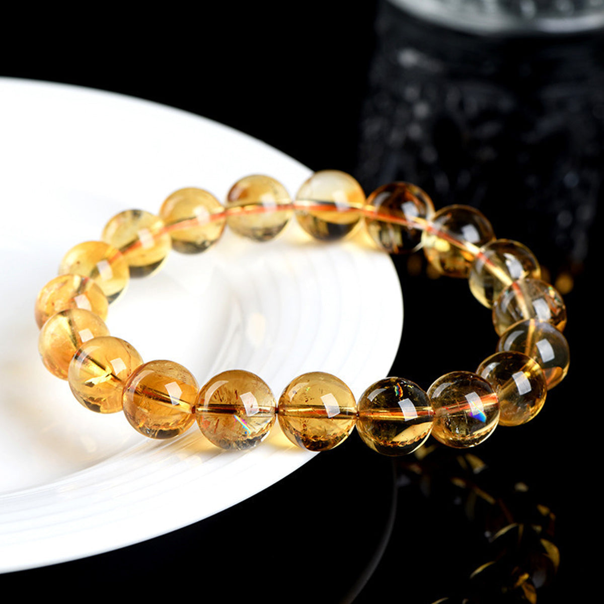 Natural Citrine Bracelet - Handmade Gemstone Jewelry for Positive Energy & Abundance