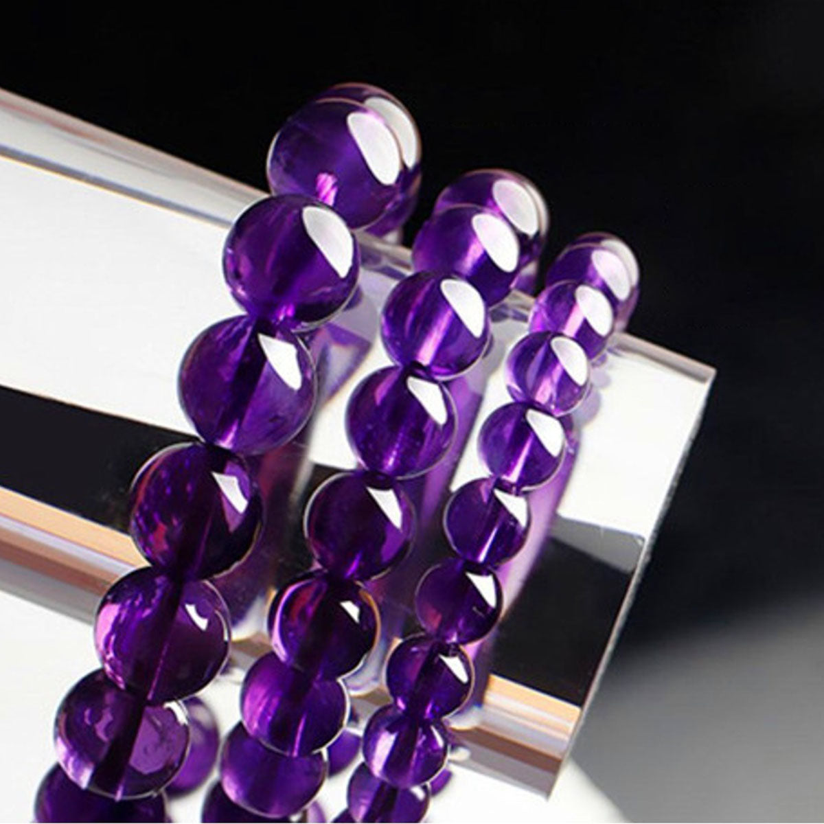 Natural Amethyst Bracelet for Women - Genuine Crystal Jewelry with Healing Energy, Dainty Design for Daily Wear
