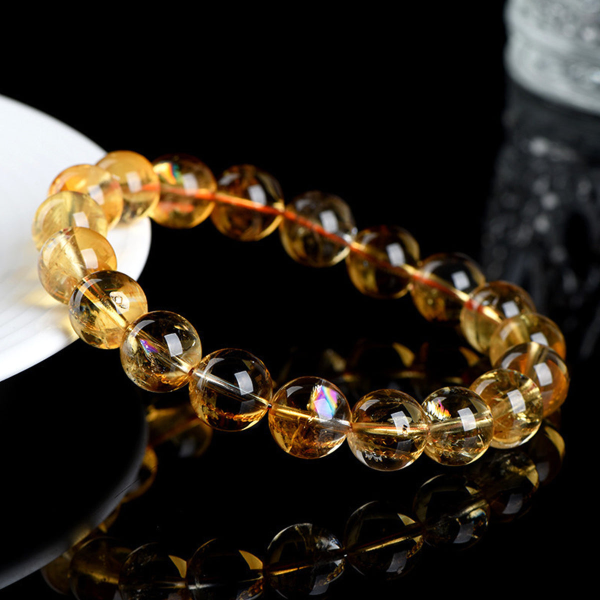 Natural Citrine Bracelet - Handmade Gemstone Jewelry for Positive Energy & Abundance