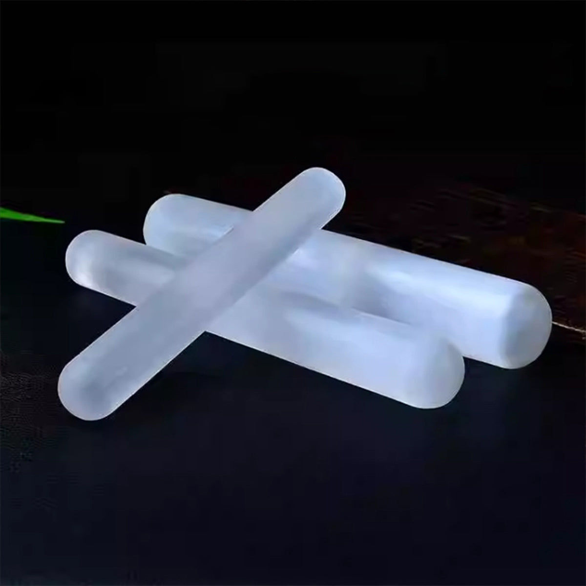 Selenite Rods Set - Cylinder, Double-Pointed & Threaded | Bracelet Stand & Home Decor