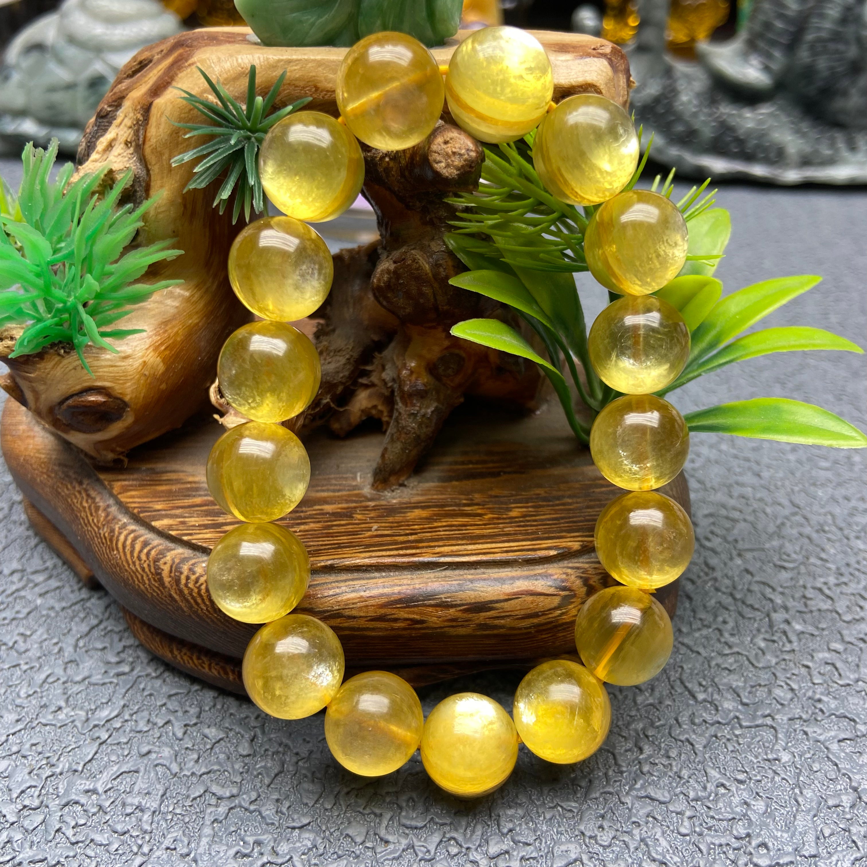 Golden mica bracelet