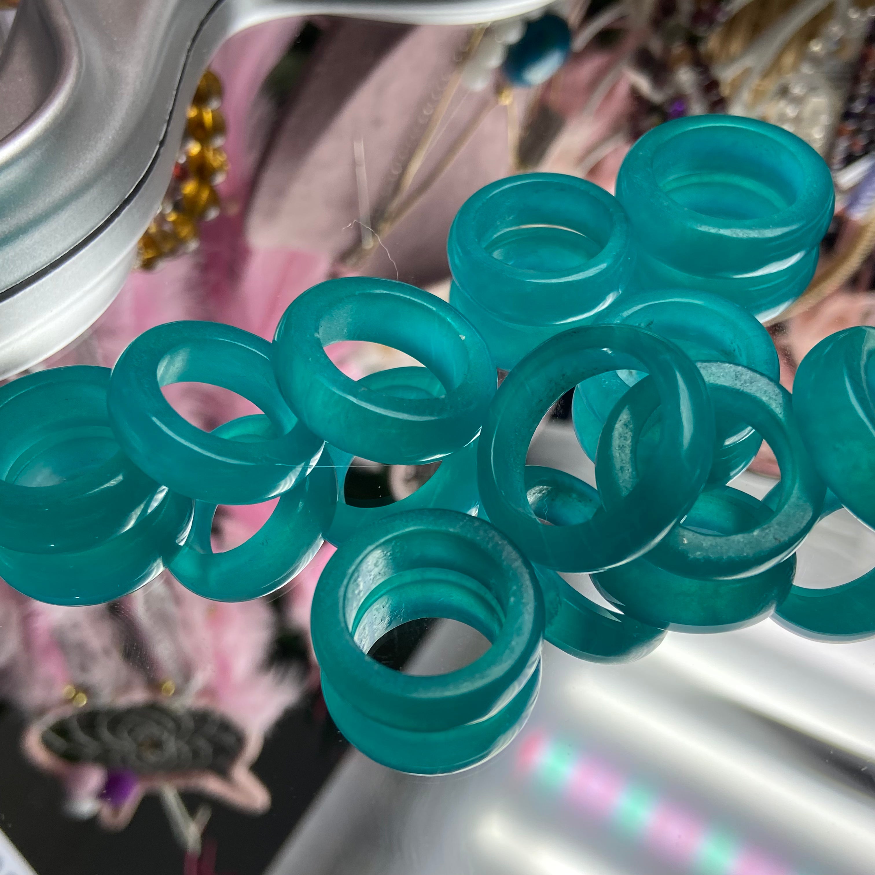 Amazonite Crystal Ring