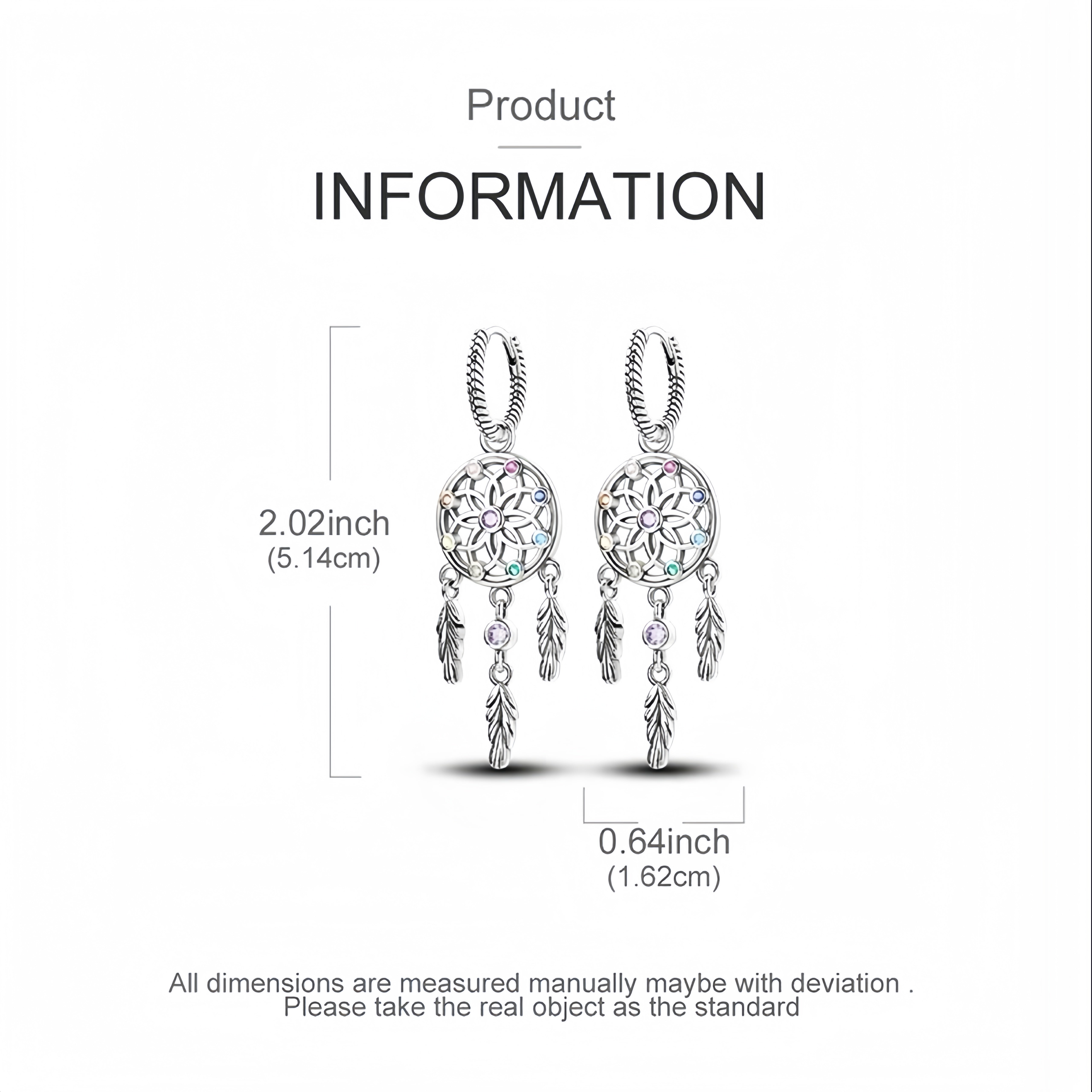 S925 dream catcher earrings