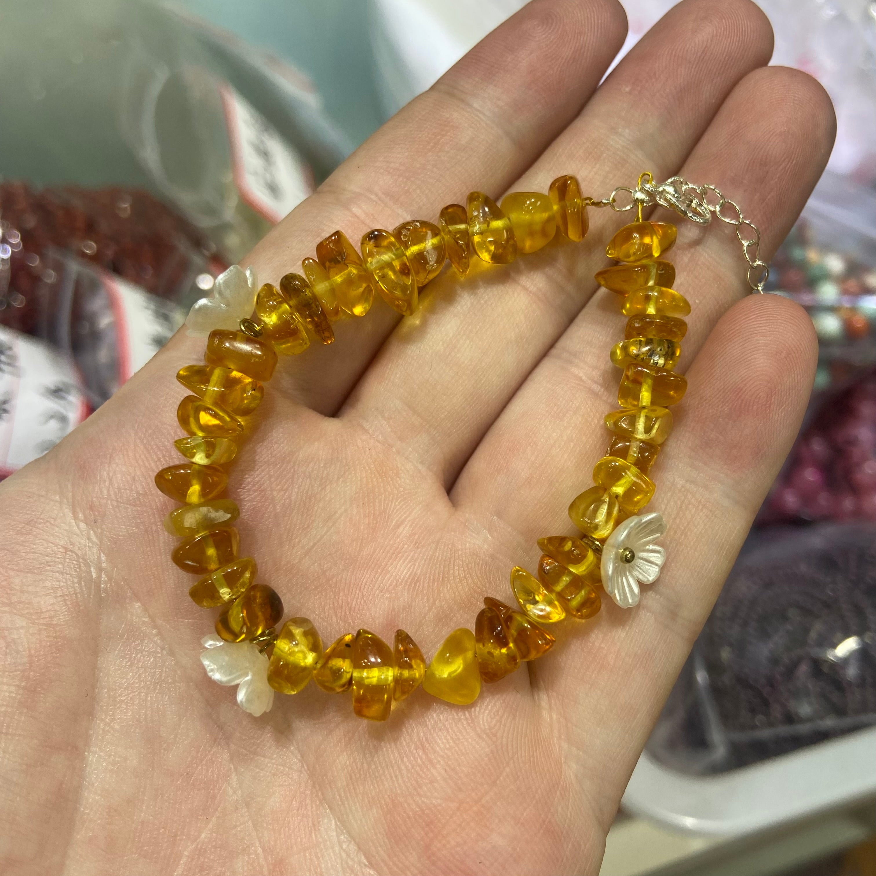 Amber ships bracelet