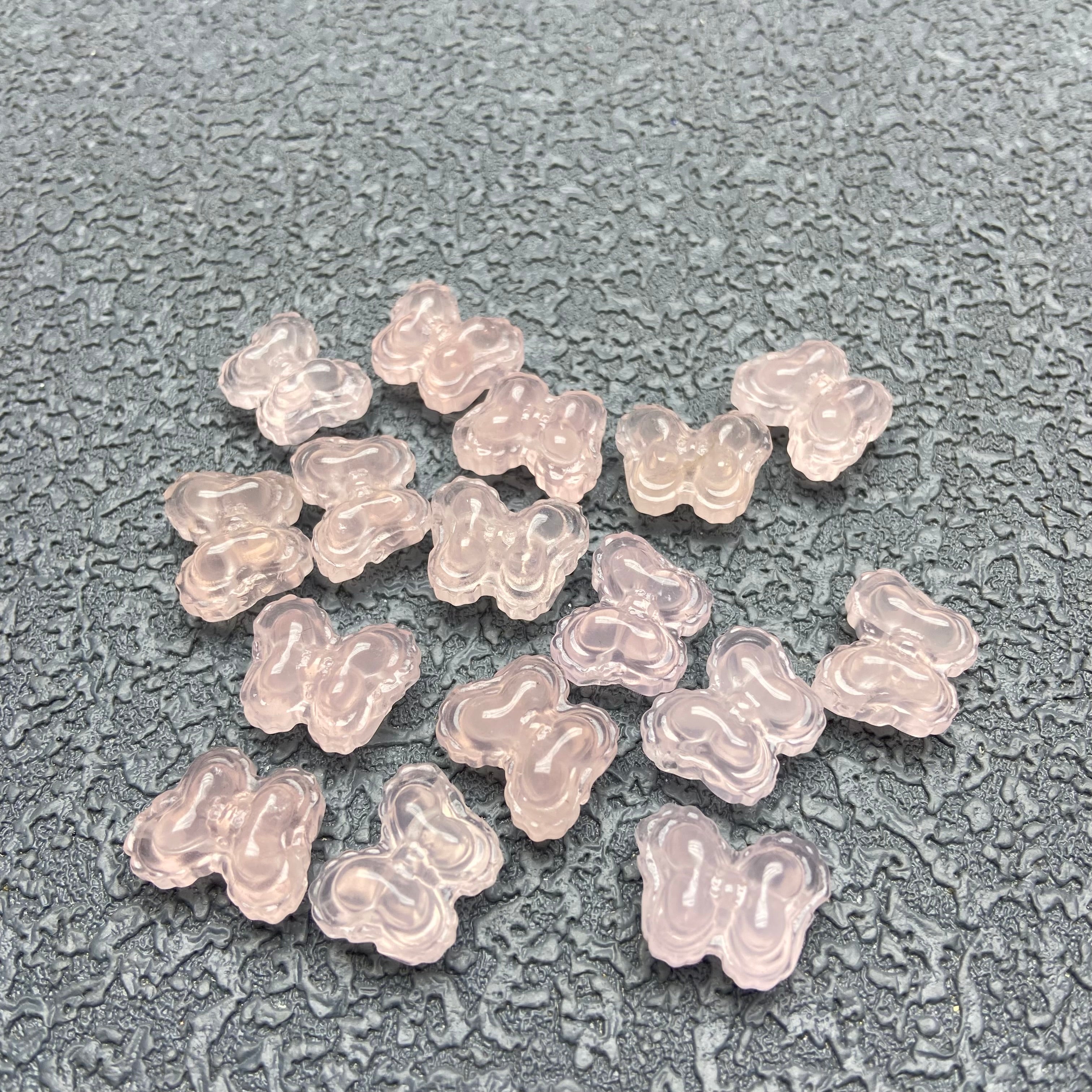 Rose Quartz Butterfly Charm