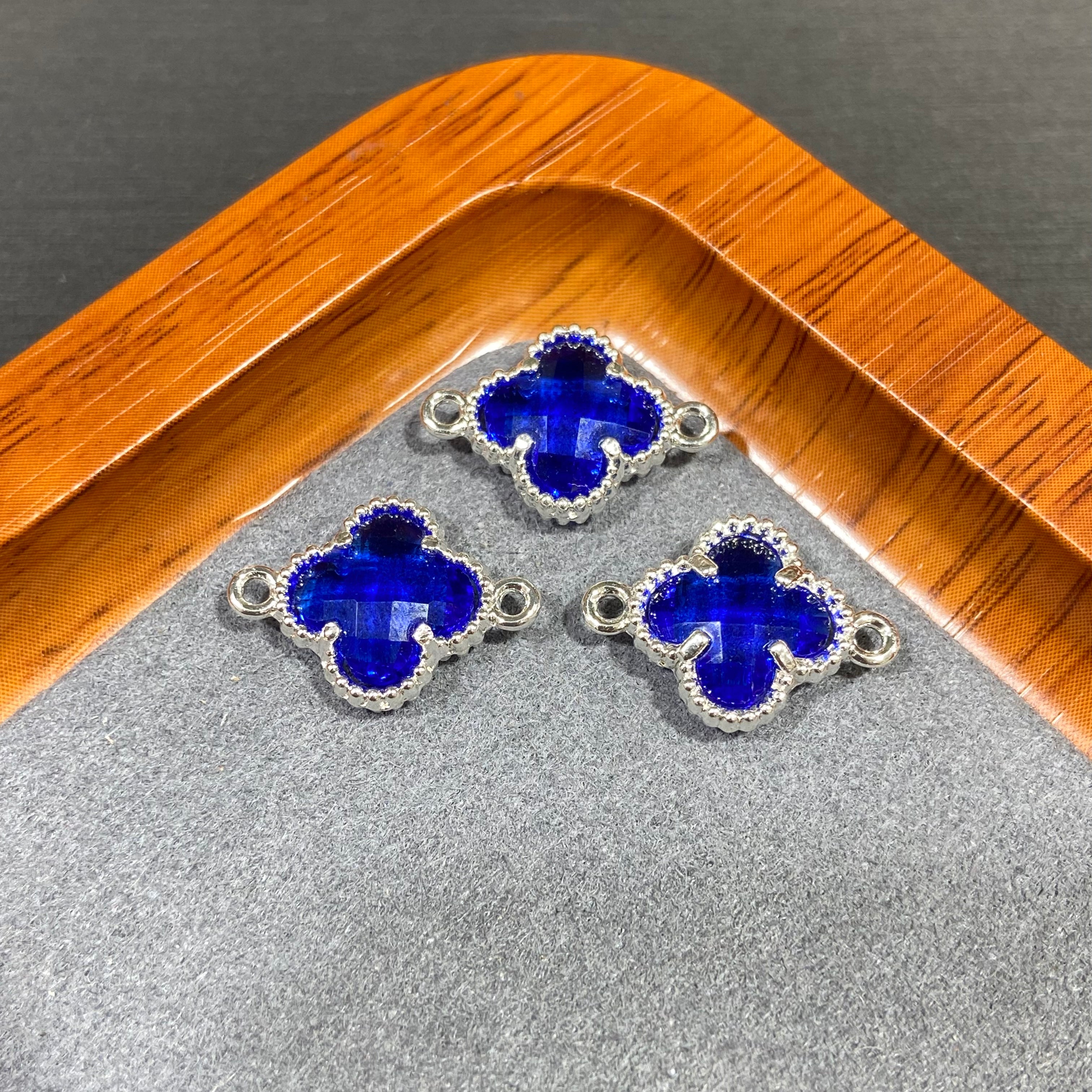 Cute Clover Accessories Set - 10 Pieces for DIY Jewelry & Bag Decoration