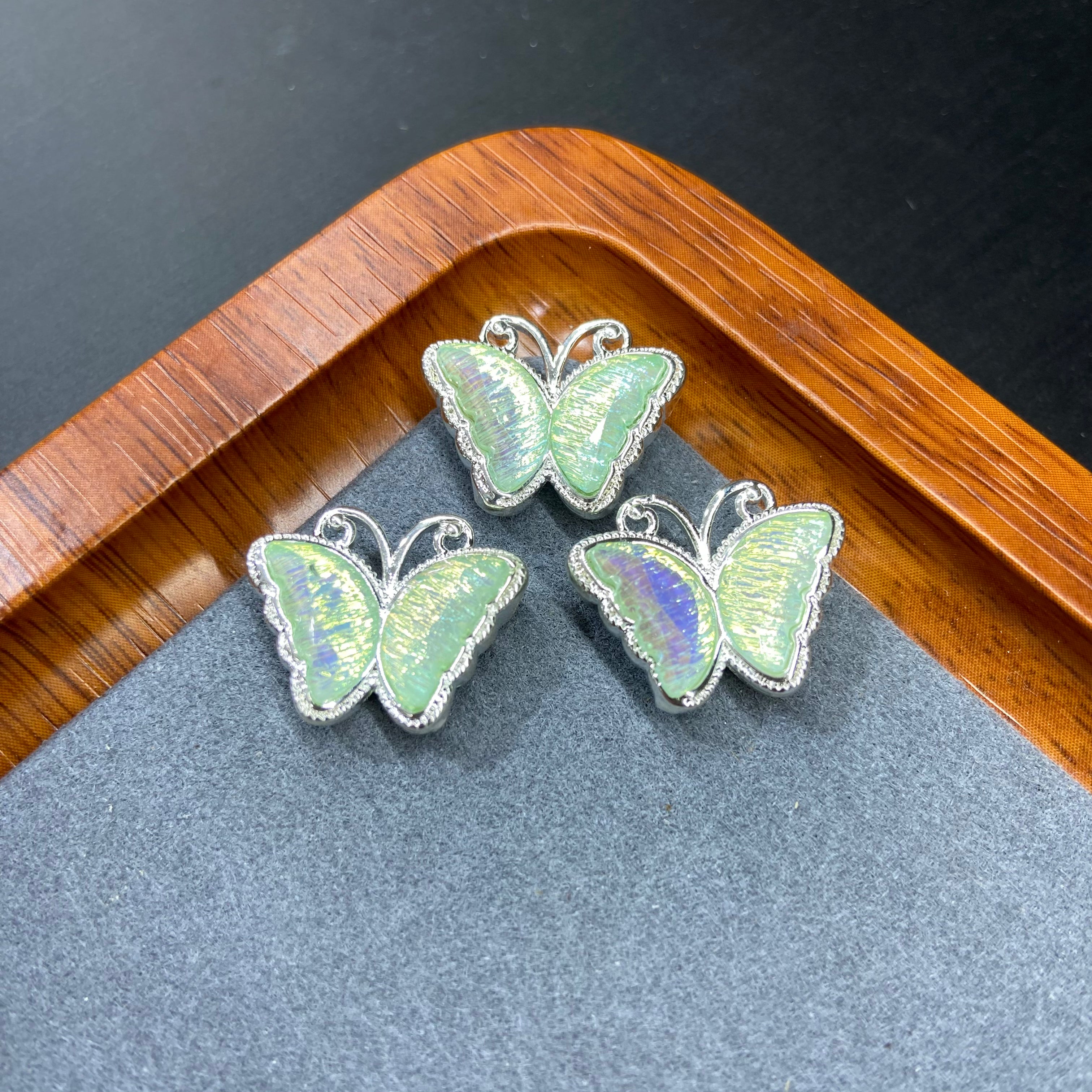 Dainty Butterfly Accessories Pack - 10 Pieces for DIY Jewelry & Craft Projects